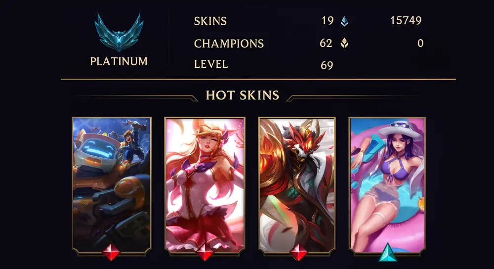 PLATINUM I - 69 LVL - 19 SKIN