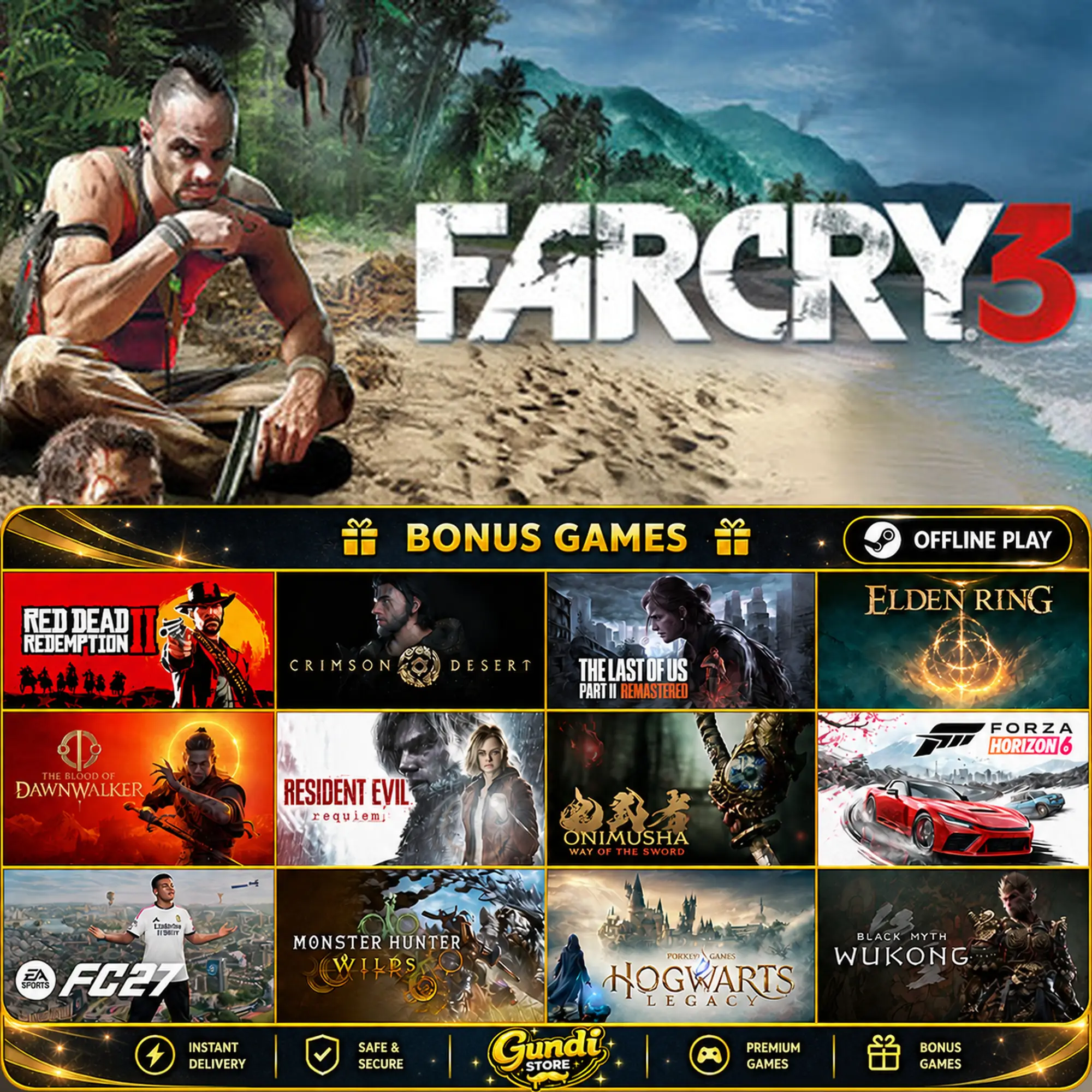 [AUTO CODE] - Far Cry® 3 + BONUS GAME