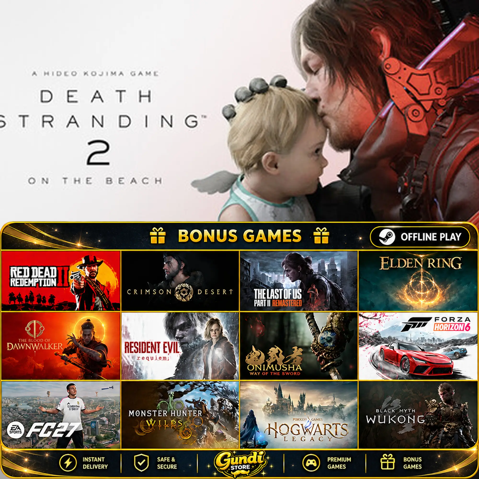 [AUTO CODE] - DEATH STRANDING 2_ ON THE BEACH + BONUS GAME