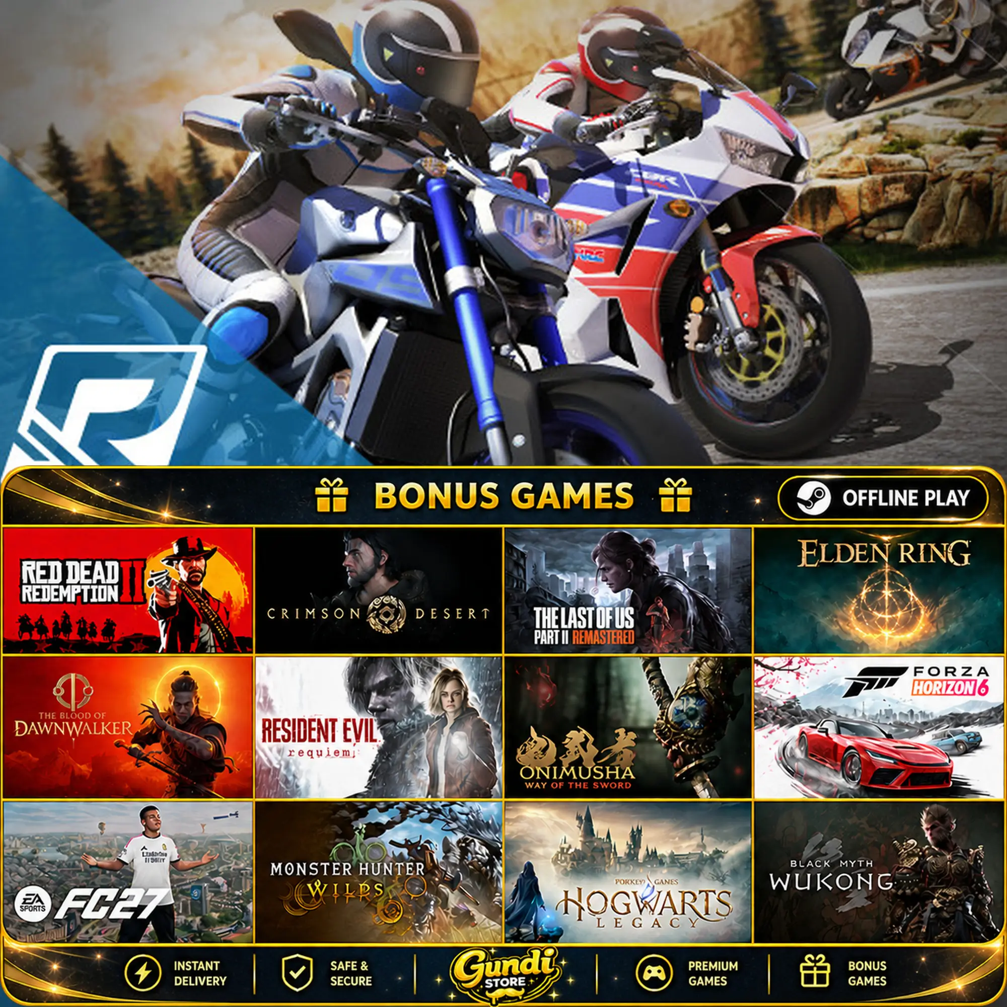 [AUTO CODE] - RIDE_ Game + BONUS GAME