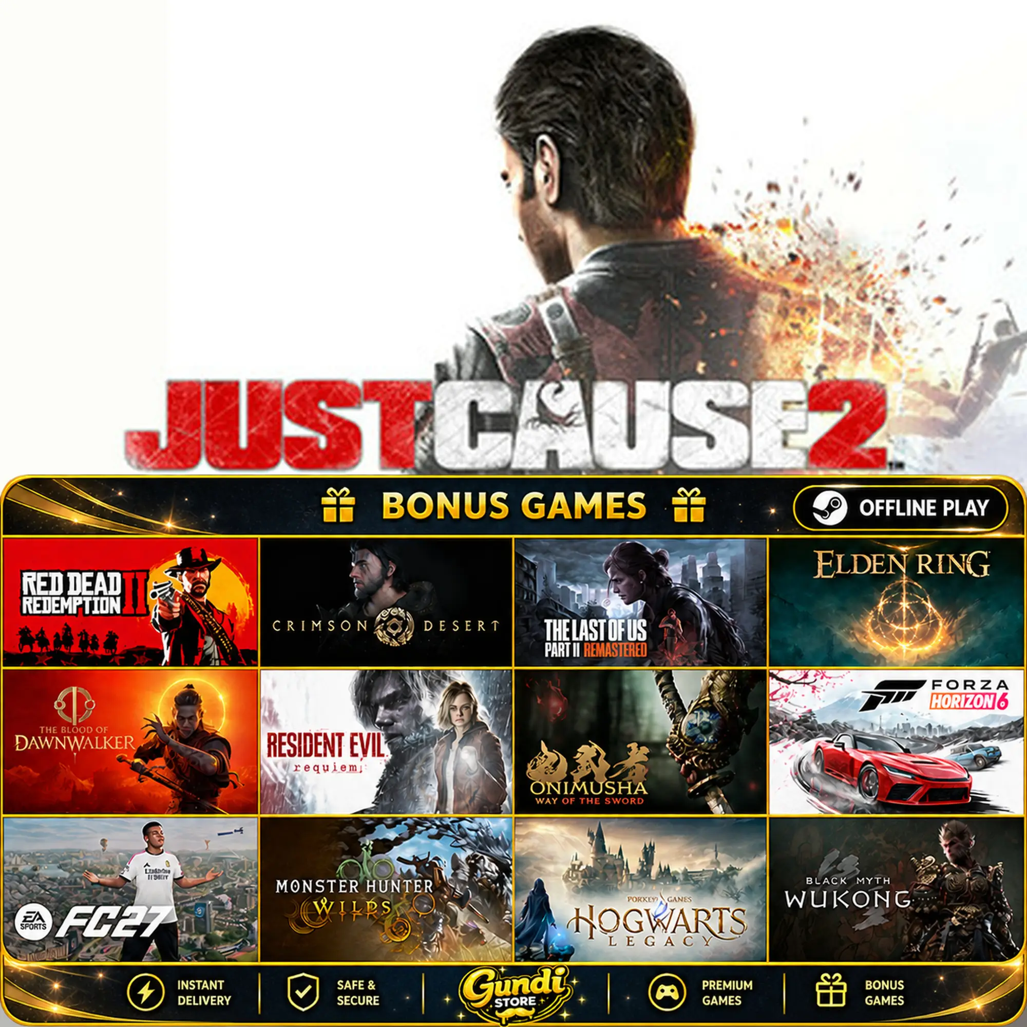 [AUTO CODE] - Just Cause 2 + BONUS GAME