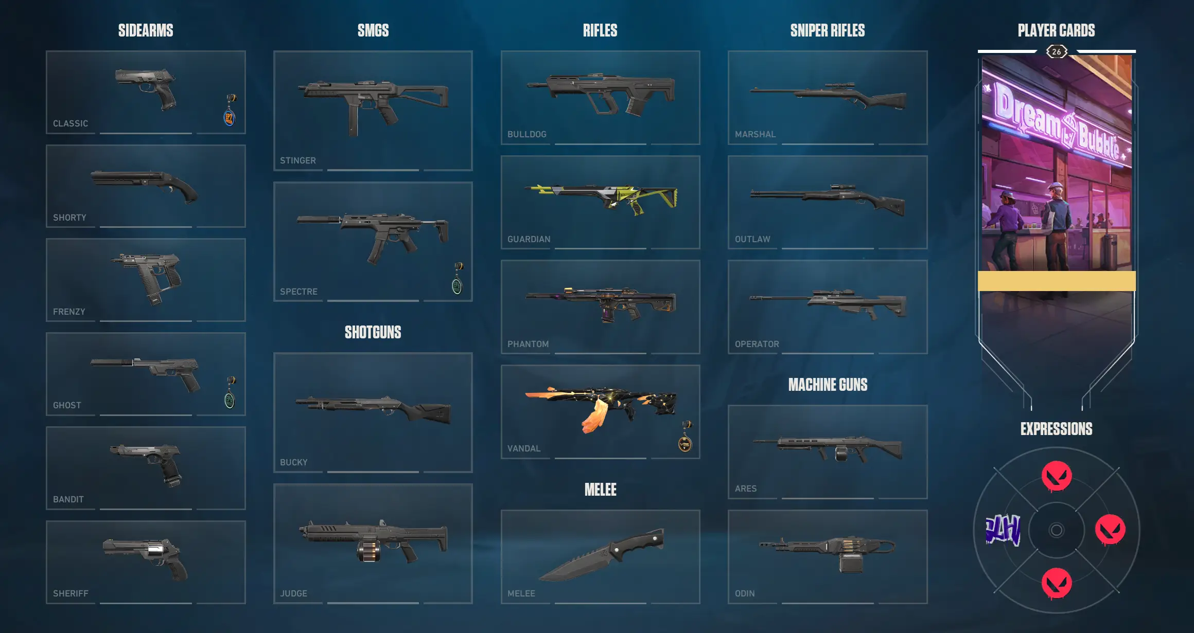 12 Skins - 12 Agents - Ranked Ready - Unranked - 26 lvl - Full Acces