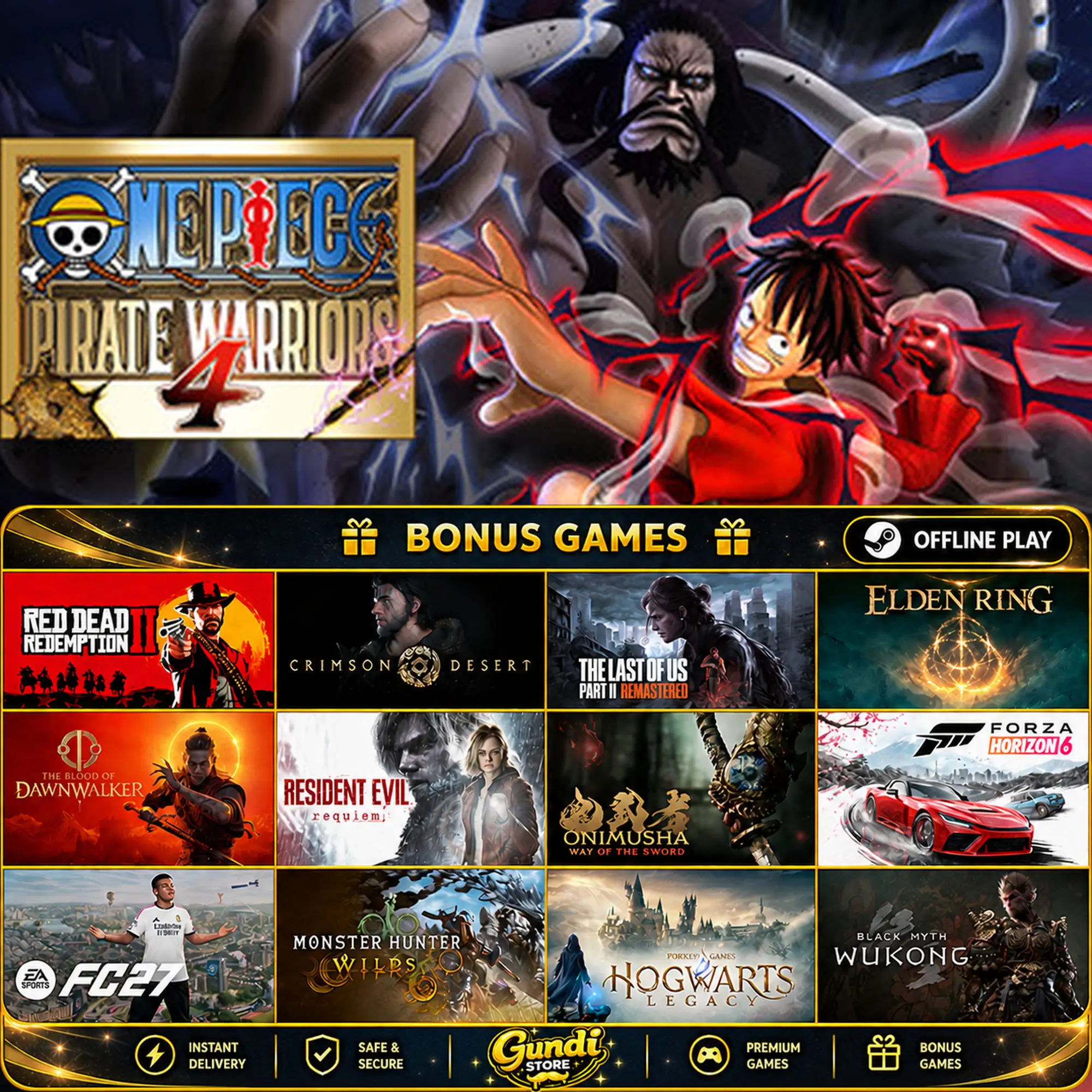 [AUTO CODE] - ONE PIECE_ PIRATE WARRIORS 4 + BONUS GAME