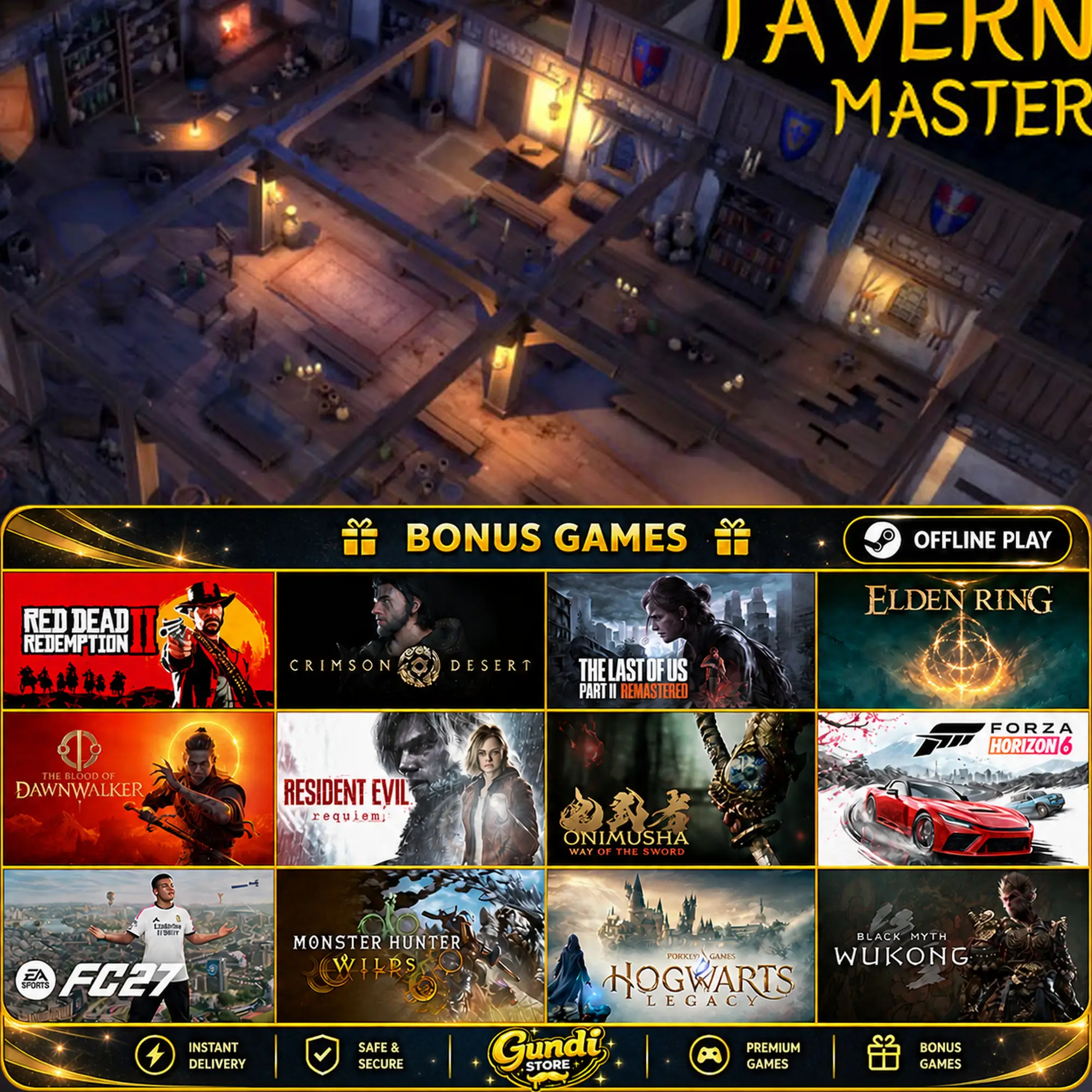 [AUTO CODE] - Tavern Master + BONUS GAME
