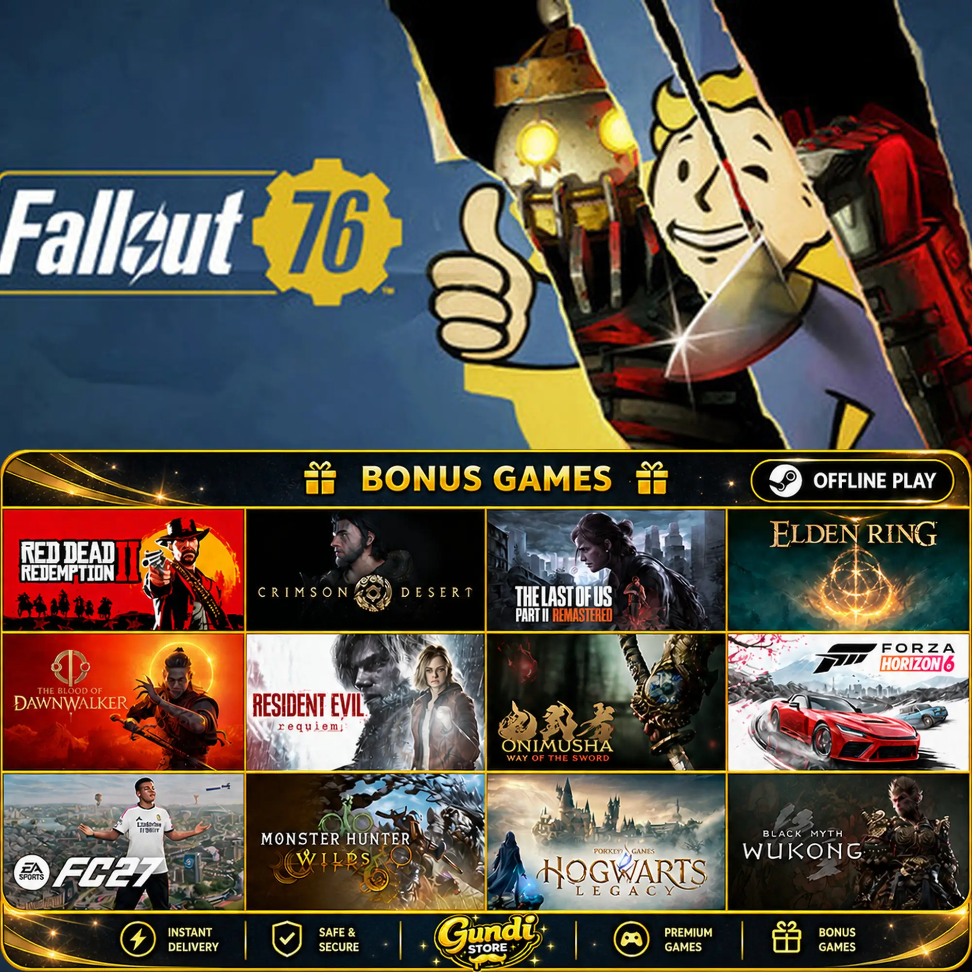 [AUTO CODE] - Fallout 76 + BONUS GAME