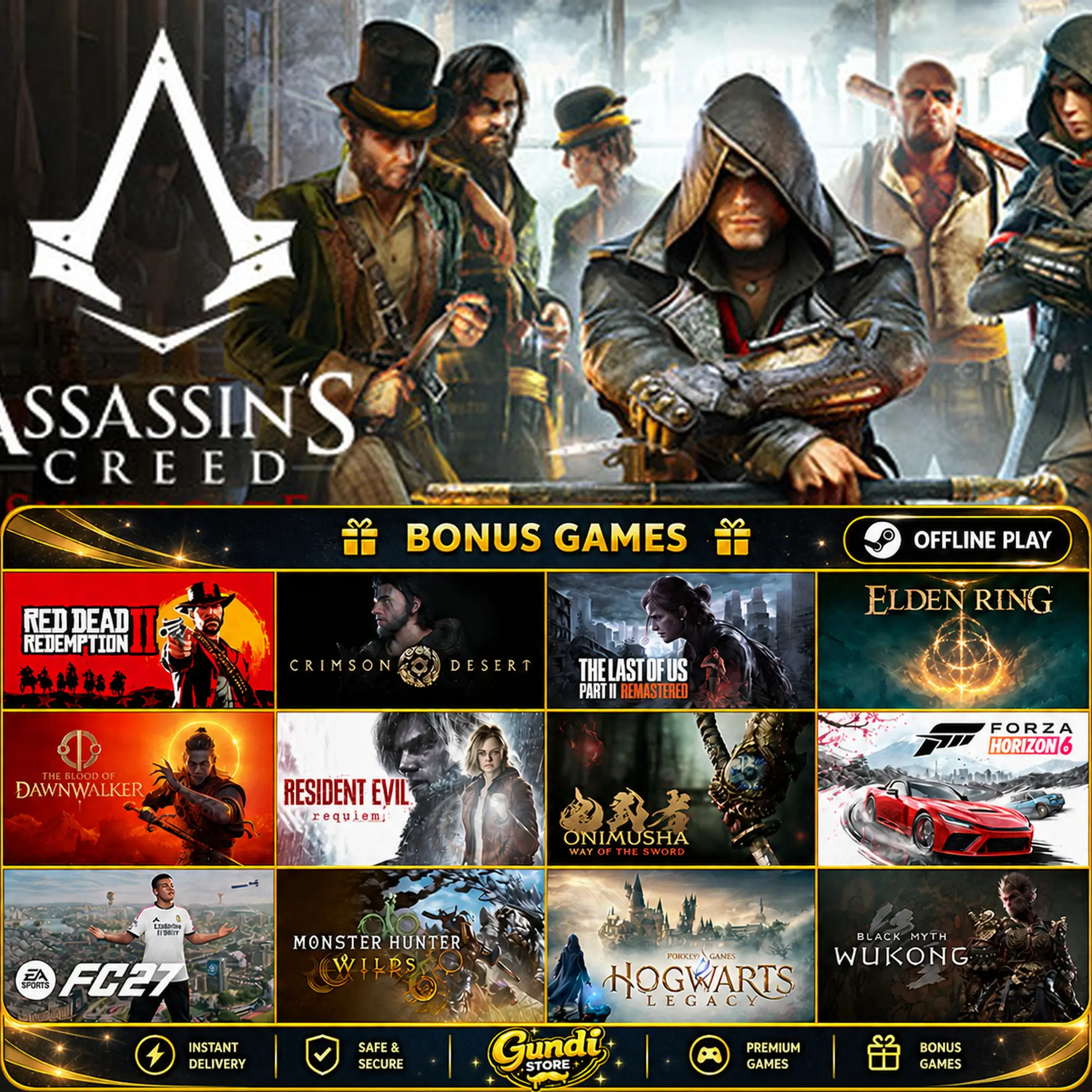 [AUTO CODE] - Assassin's Creed Syndicate + BONUS GAME