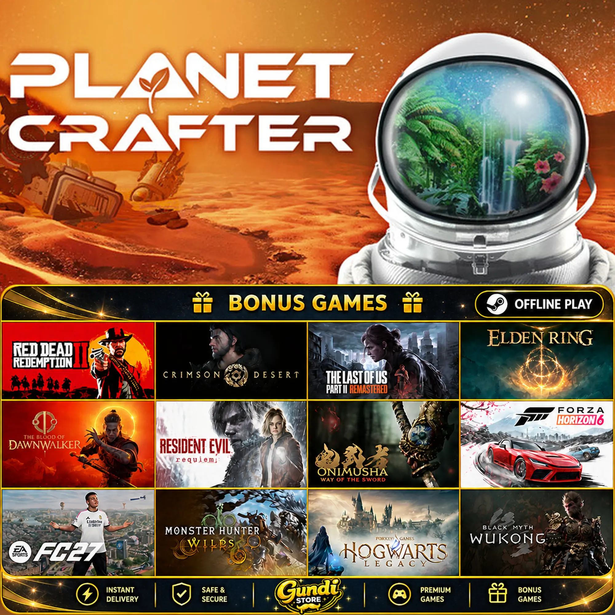 [AUTO CODE] - The Planet Crafter + BONUS GAME