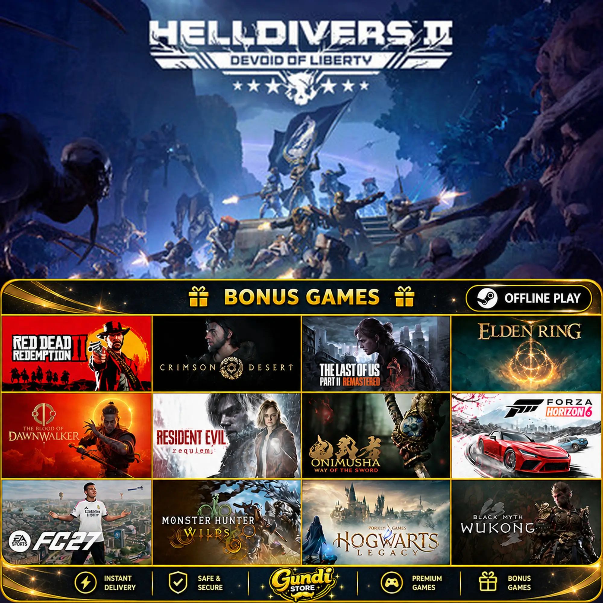 [AUTO CODE] - HELLDIVERS™ 2 + BONUS GAME