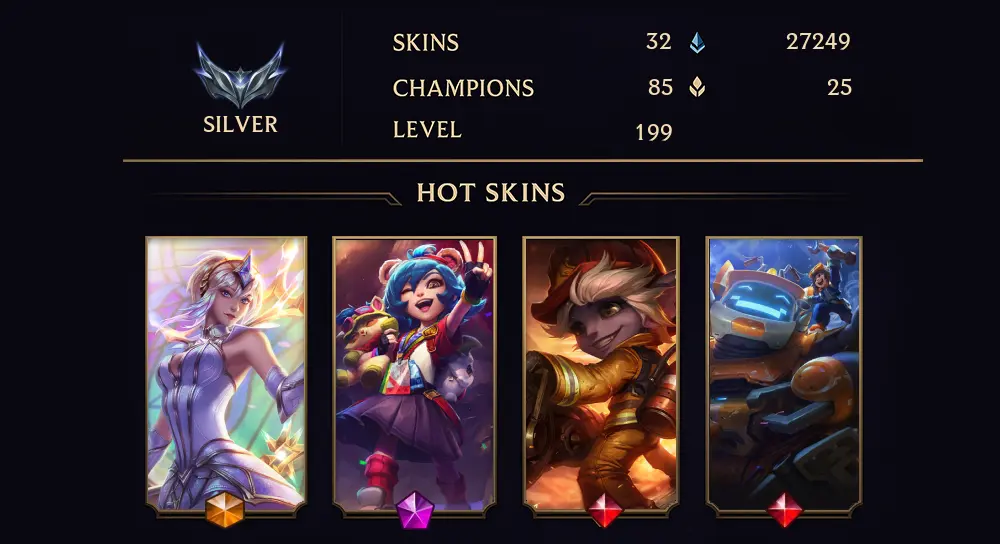 SILVER I - 199 LVL - 32 SKIN