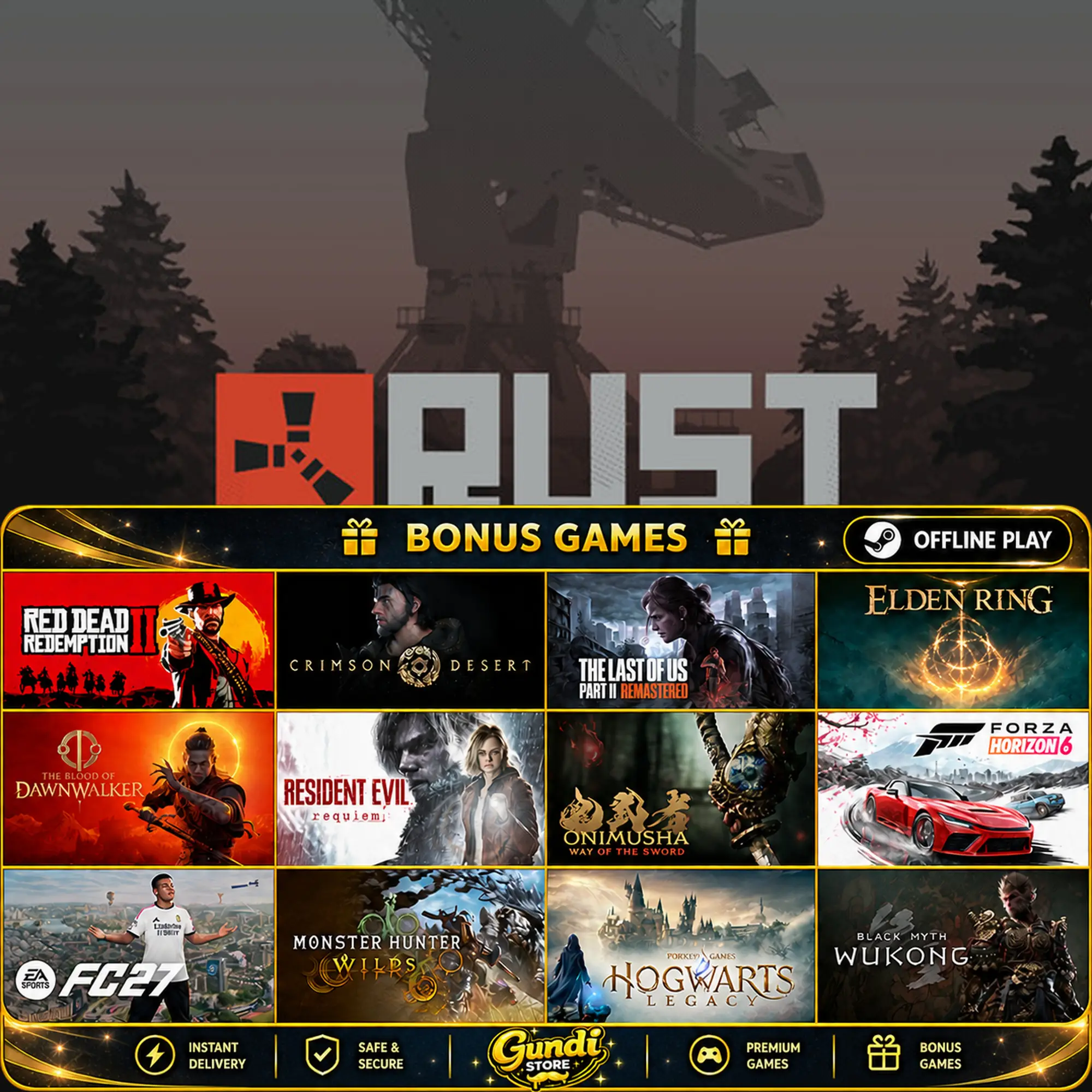 [AUTO CODE] - Rust + BONUS GAME
