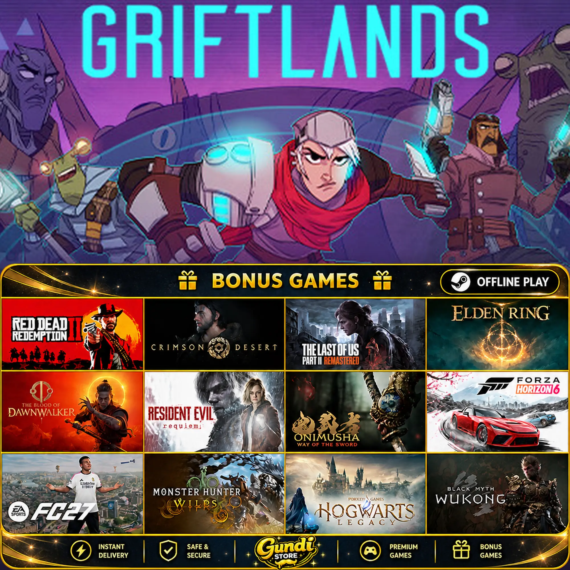 [AUTO CODE] - Griftlands + BONUS GAME