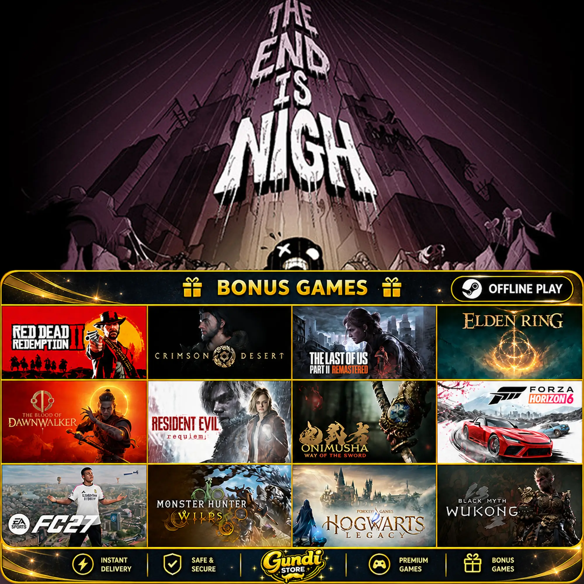 [AUTO CODE] - The End Is Nigh + BONUS GAME