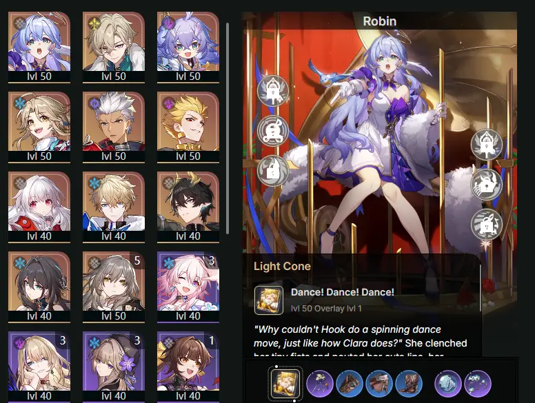 EU - Trailblaze Level: 40 - 27 CHARACTERS - Robin - Ruan Mei - Aventurine - Bailu - Yanqing - Archer - Gilgamesh - Clara - Gepard - Dan Heng • Permansor Terrae