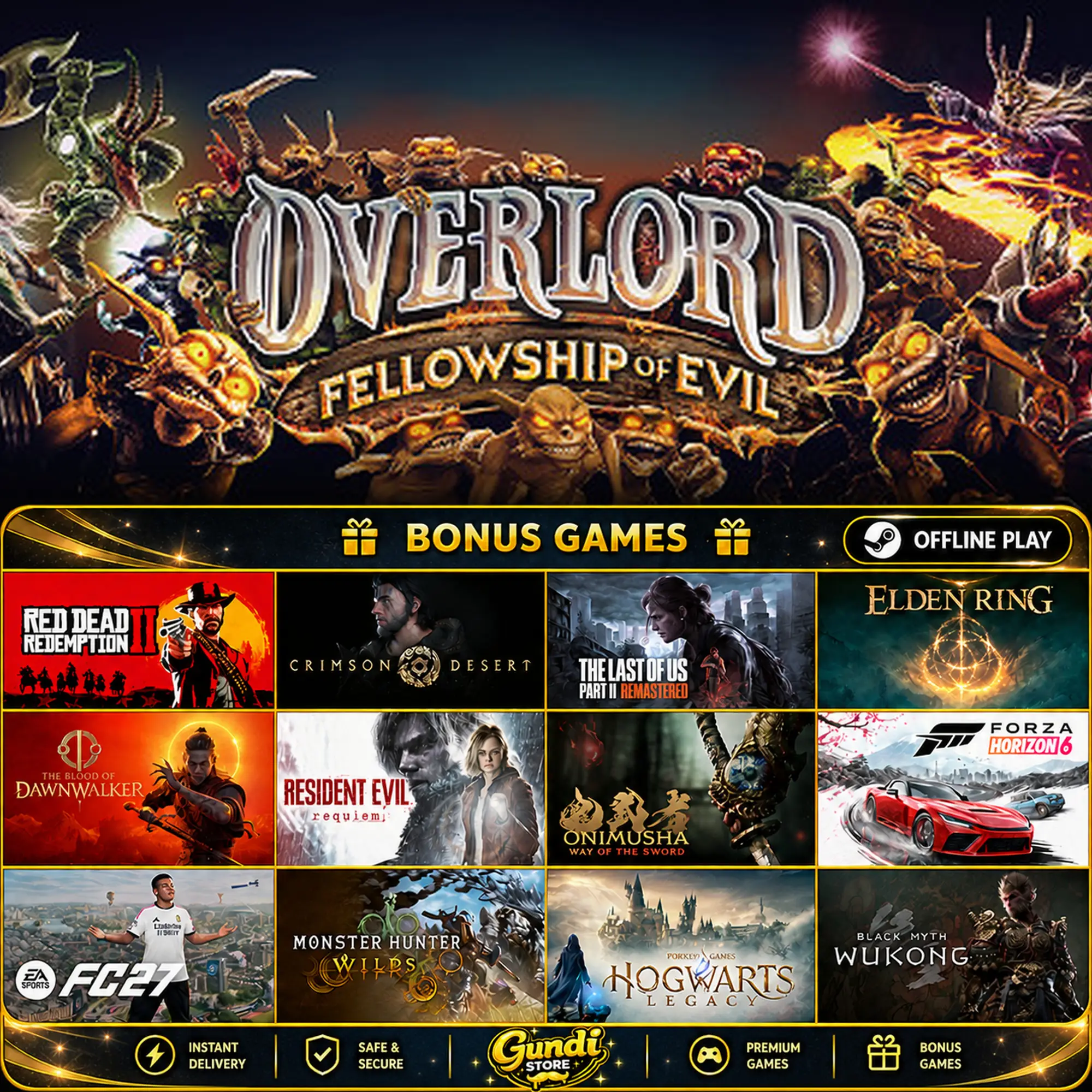 [AUTO CODE] - Overlord_ Fellowship of Evil + BONUS GAME