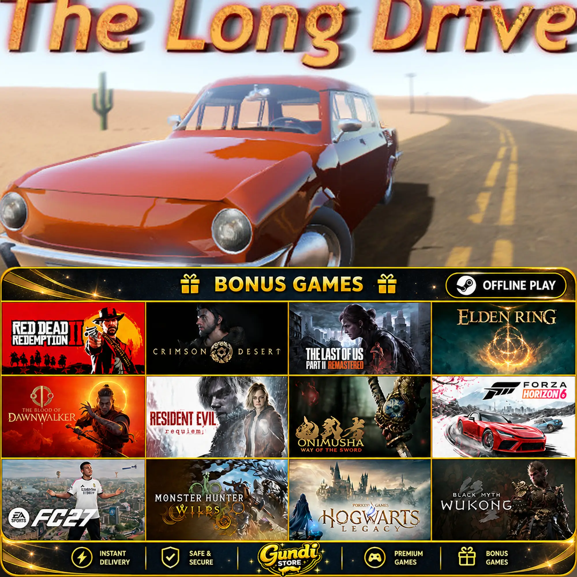 [AUTO CODE] - The Long Drive + BONUS GAME