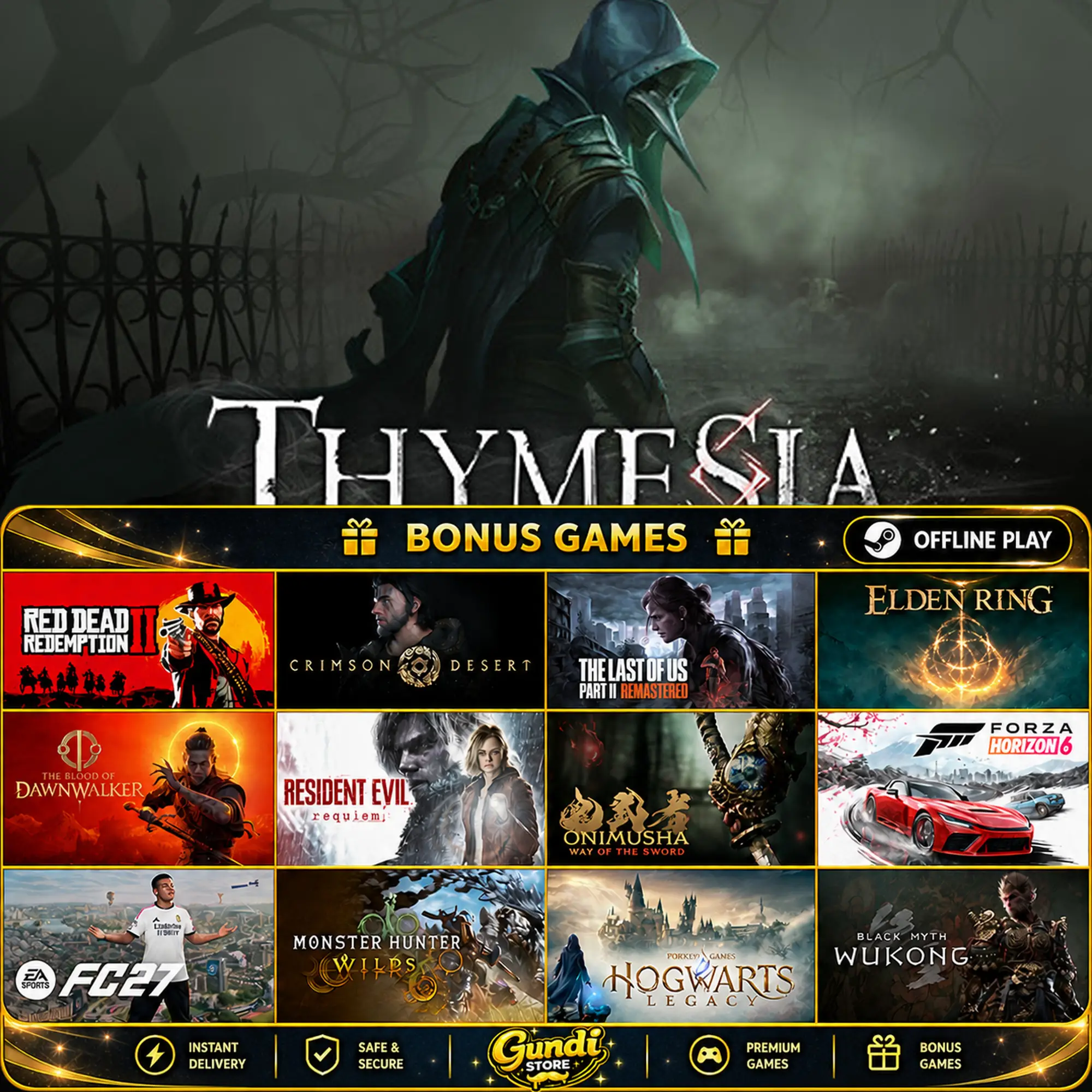 [AUTO CODE] - Thymesia + BONUS GAME