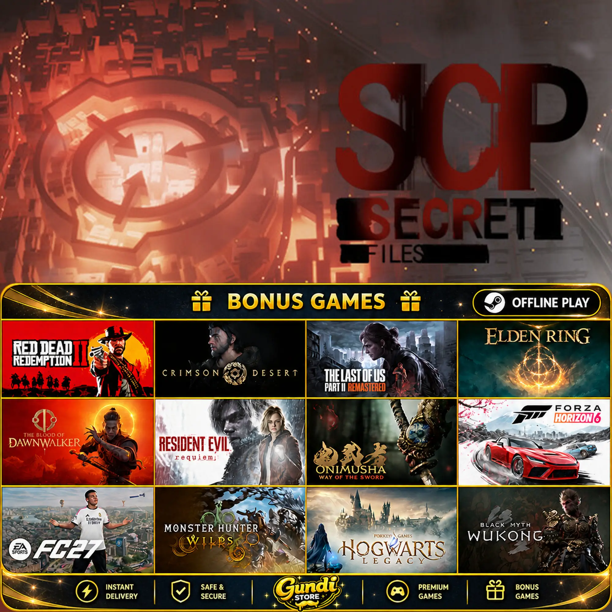 [AUTO CODE] - SCP _ Secret Files + BONUS GAME