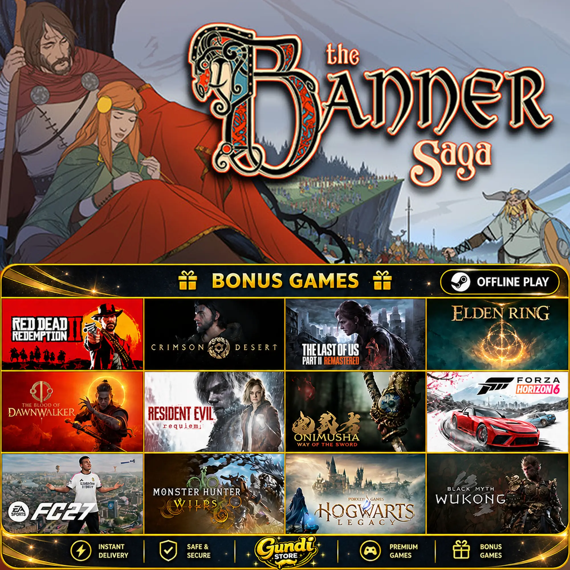 [AUTO CODE] - The Banner Saga + BONUS GAME