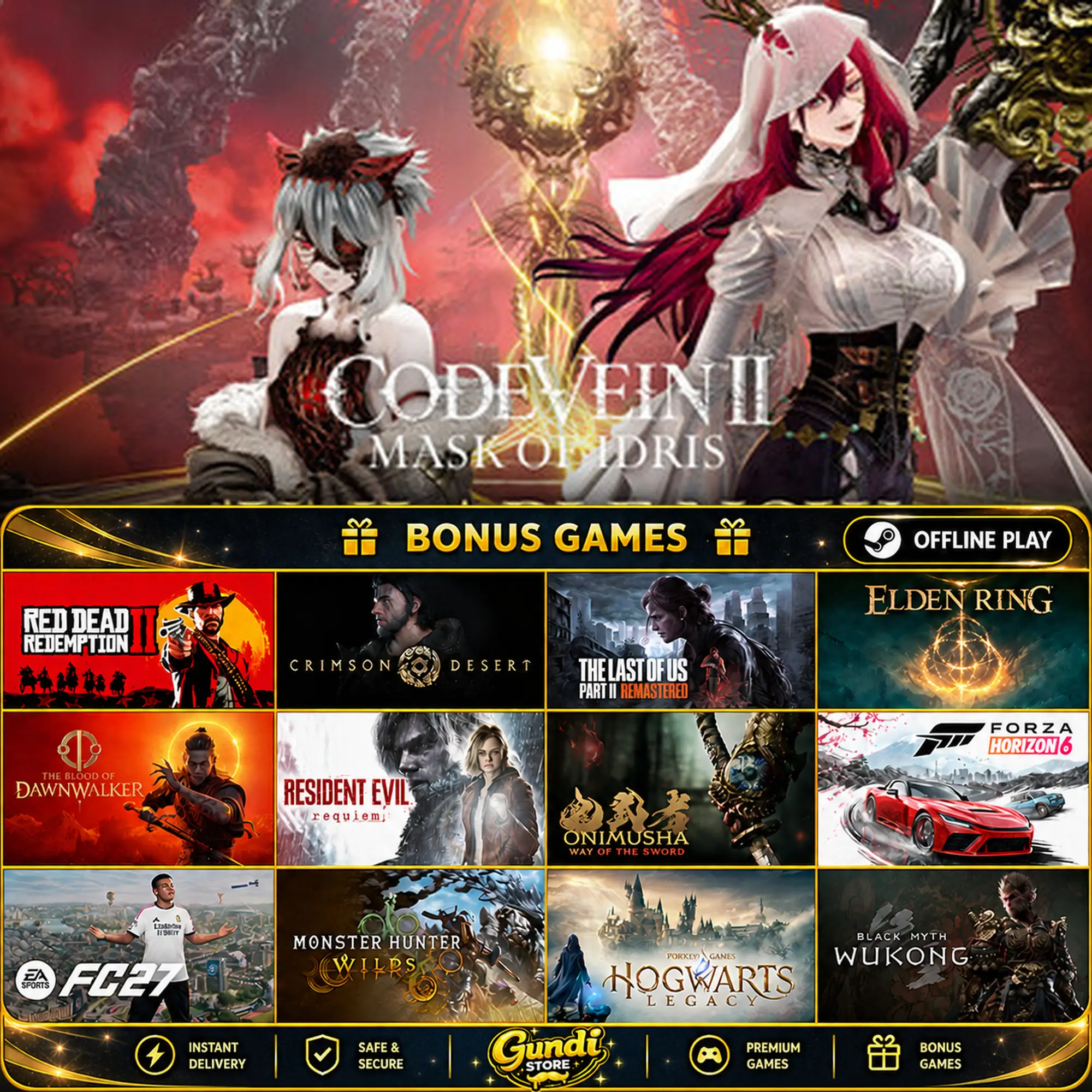 [AUTO CODE] - CODE VEIN II + BONUS GAME