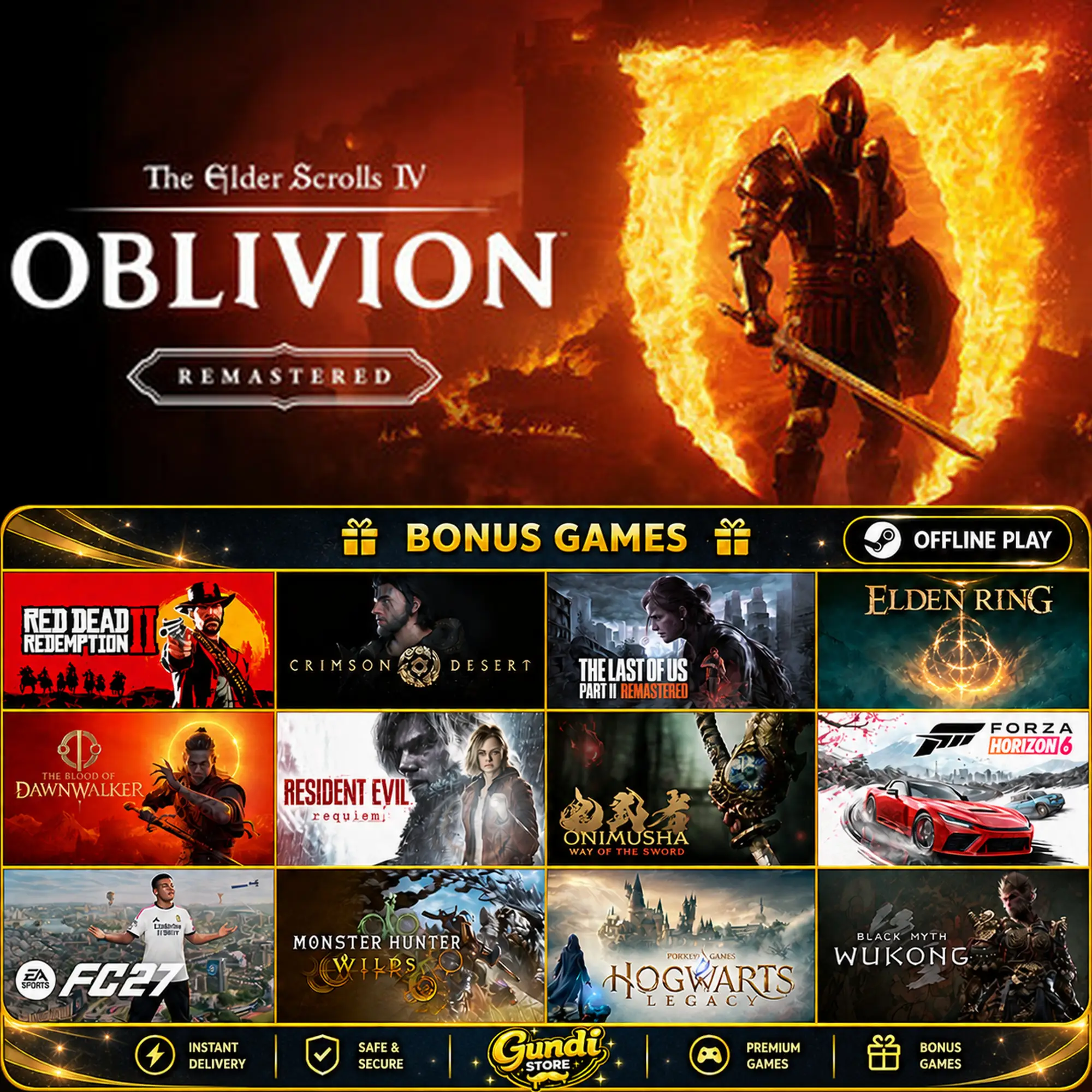[AUTO CODE] - The Elder Scrolls IV_ Oblivion Remastered + BONUS GAME