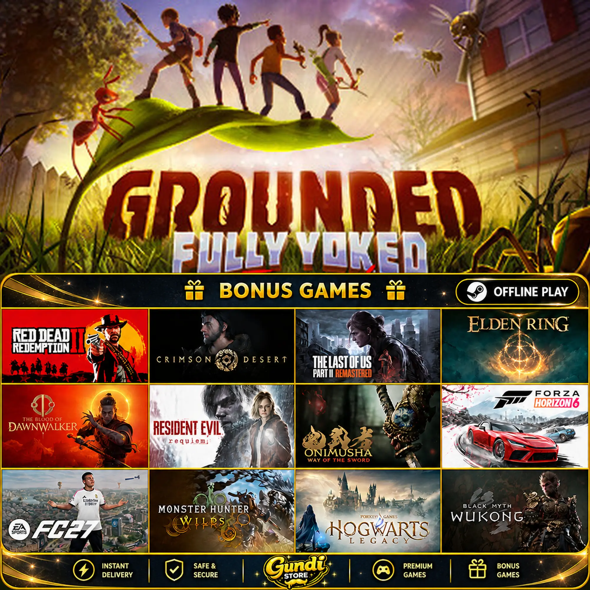 [AUTO CODE] - Grounded + BONUS GAME