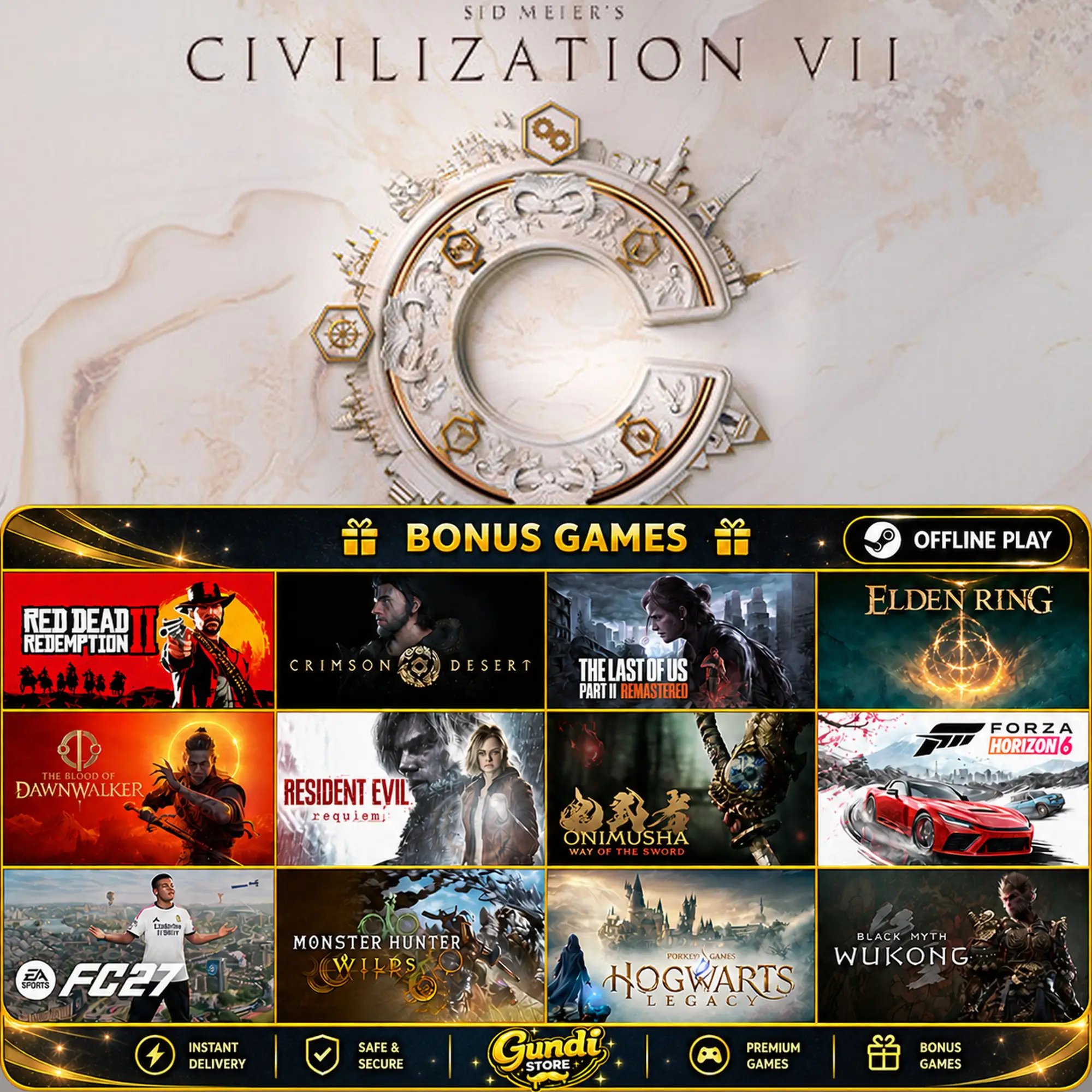 [AUTO CODE] - Sid Meier's Civilization VII + BONUS GAME