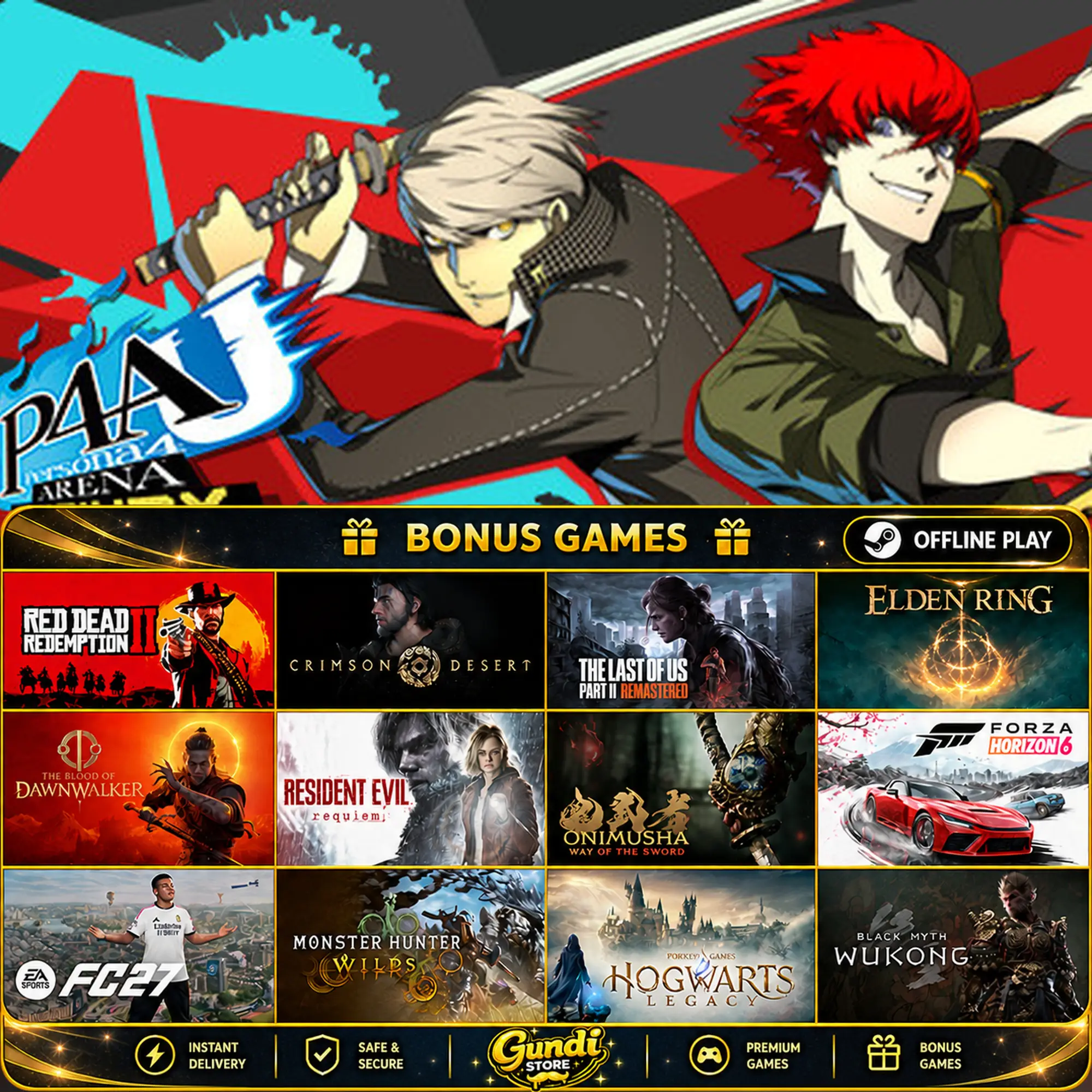 [AUTO CODE] - Persona 4 Arena Ultimax + BONUS GAME
