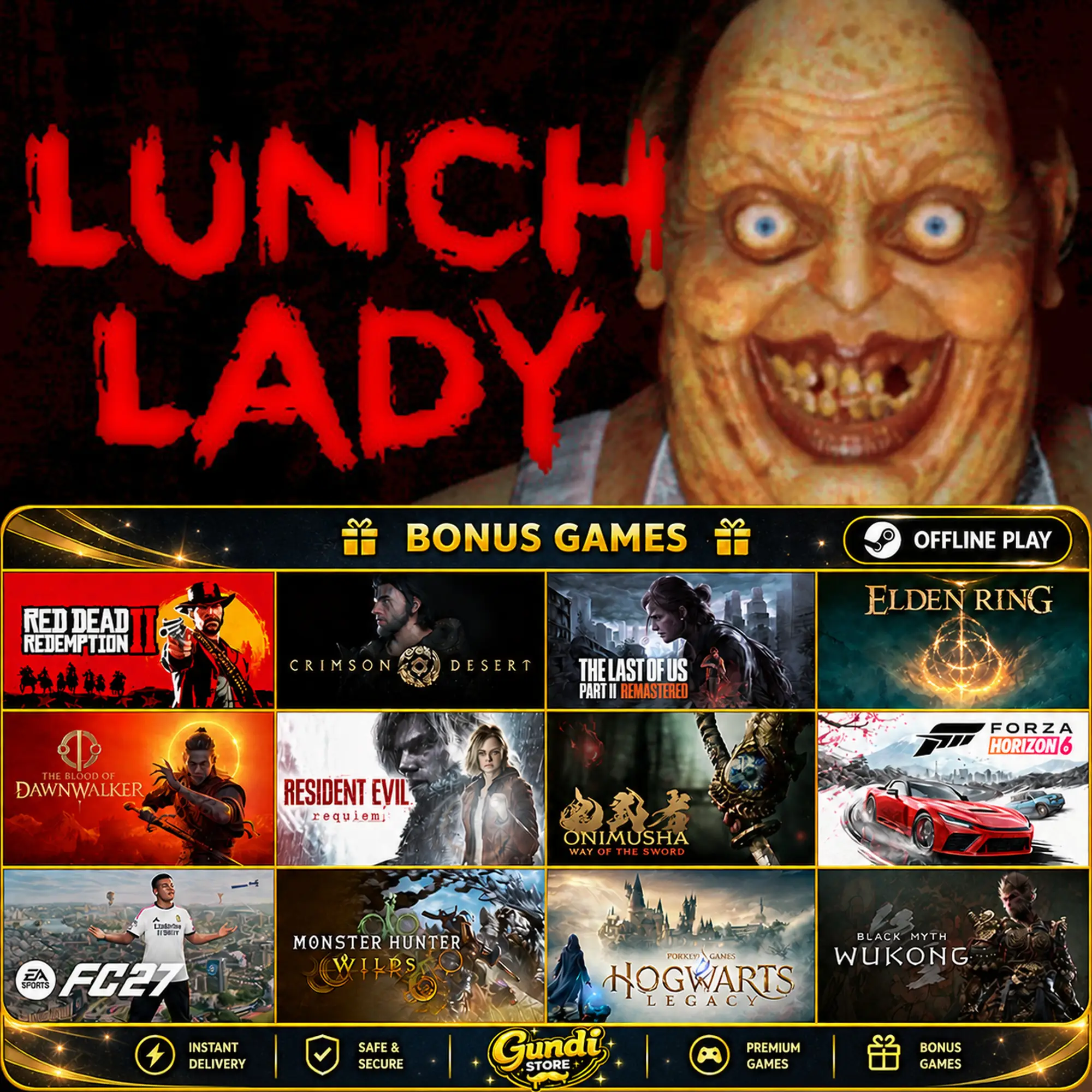 [AUTO CODE] - Lunch Lady + BONUS GAME
