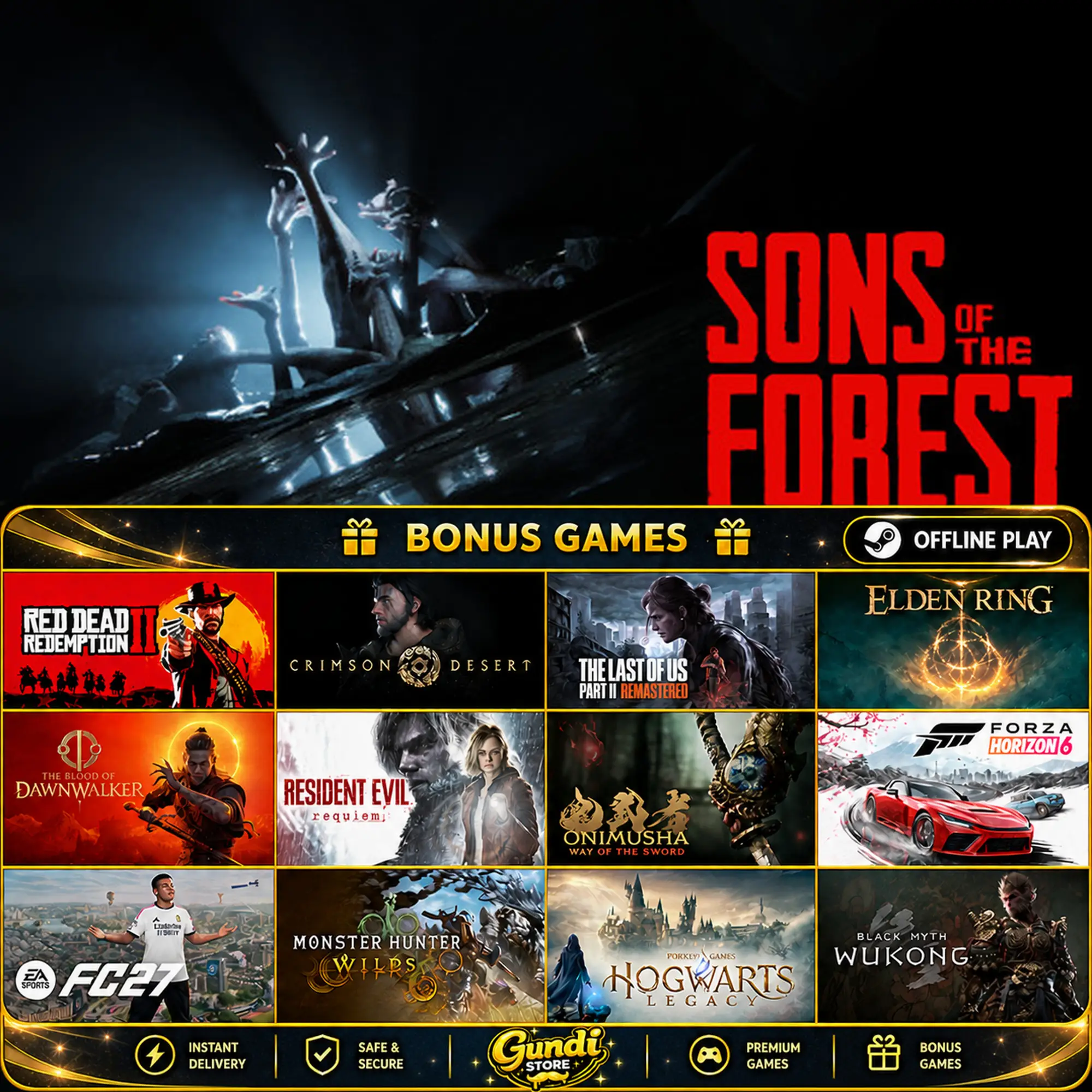 [AUTO CODE] - Sons Of The Forest + BONUS GAME