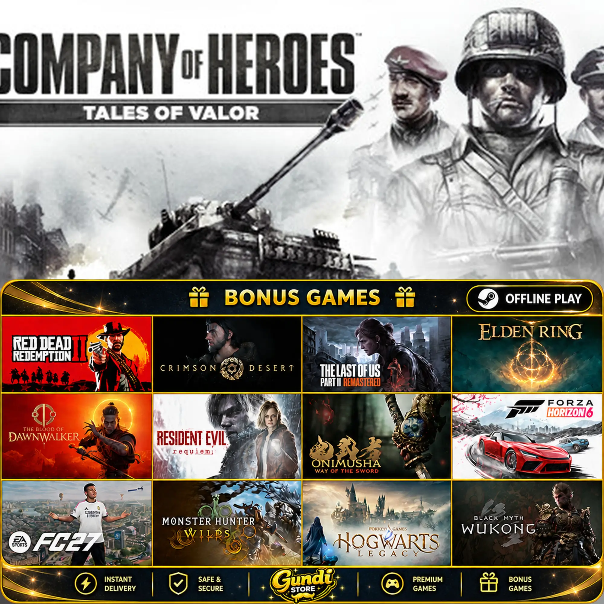 [AUTO CODE] - Company of Heroes_ Tales of Valor + BONUS GAME