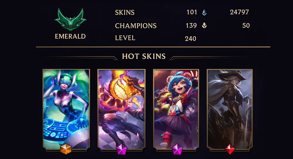 EMERALD II - 240 LVL - 101 SKIN