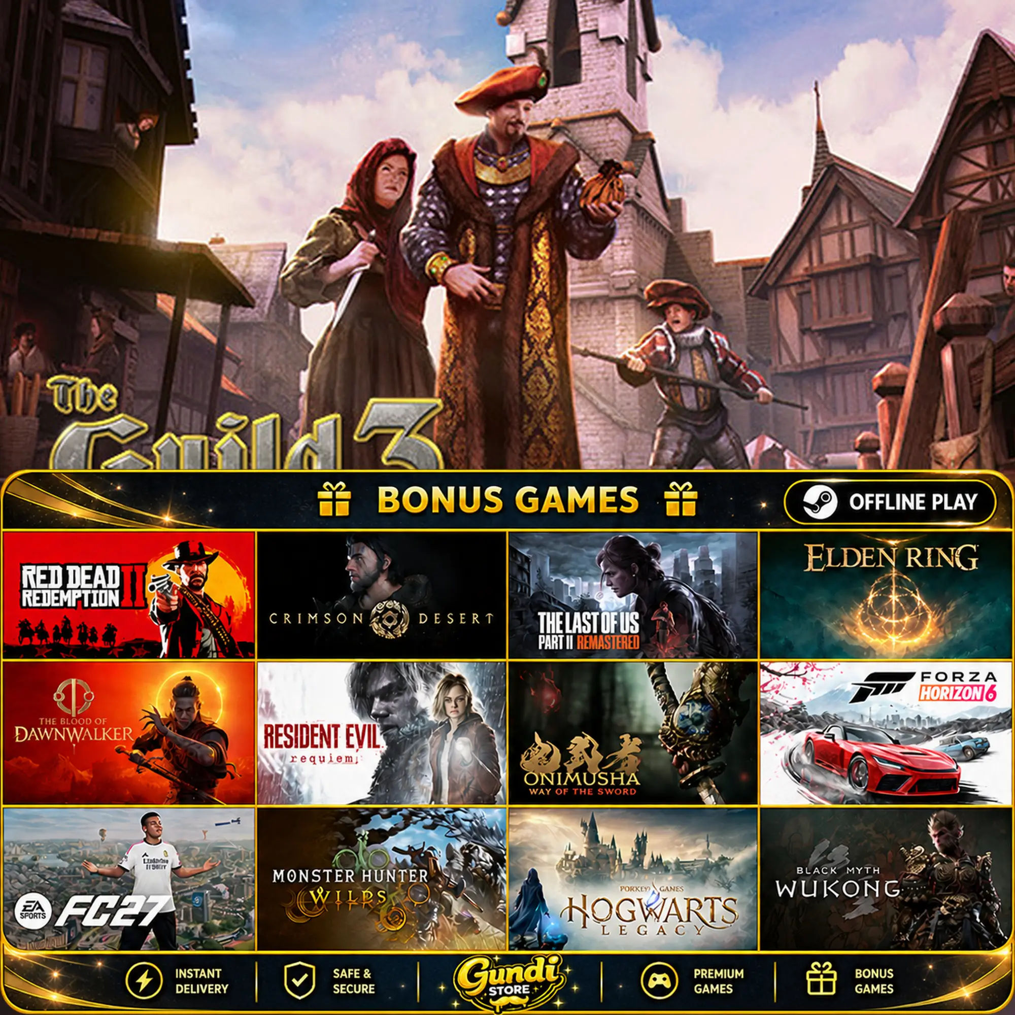 [AUTO CODE] - The Guild 3 + BONUS GAME