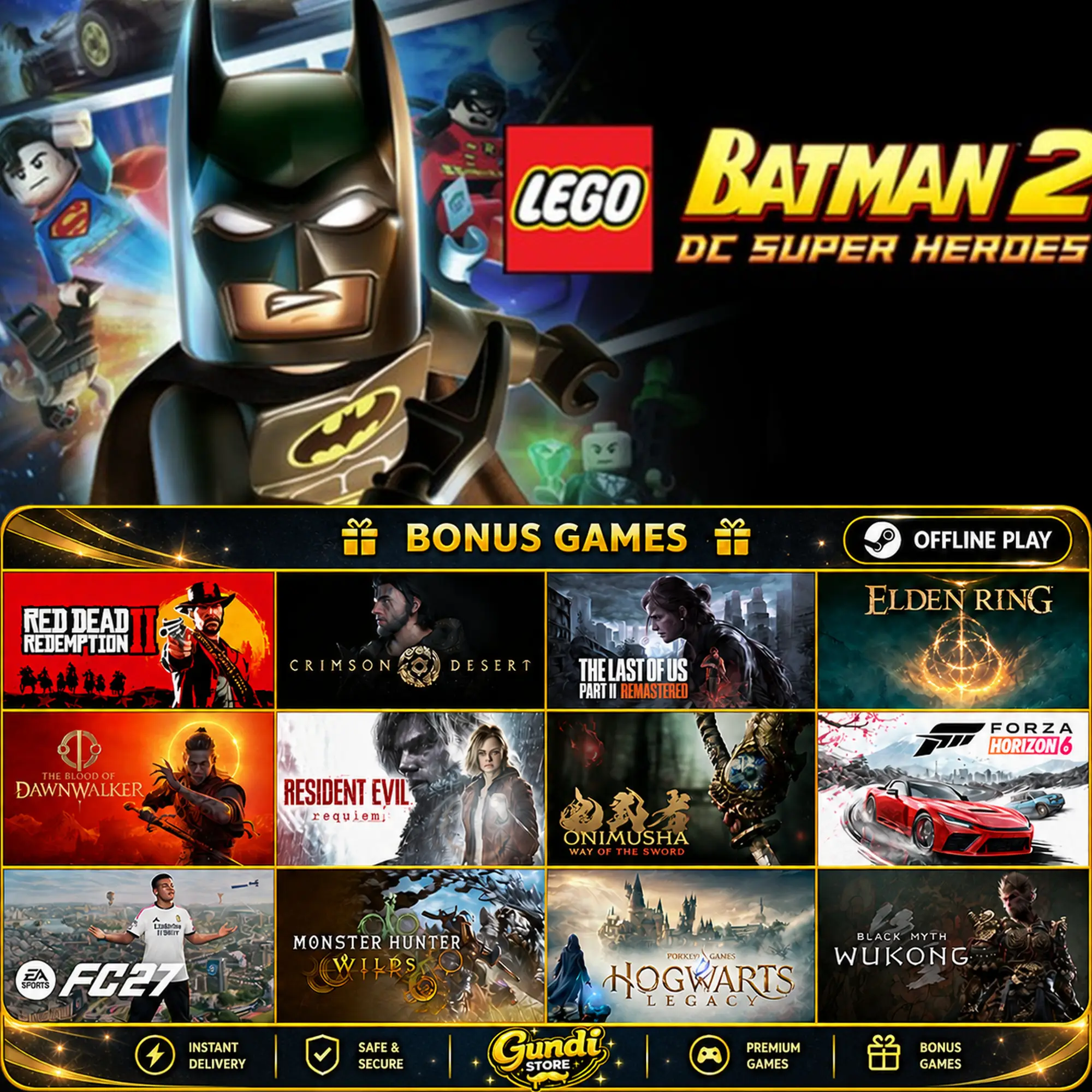 [AUTO CODE] - LEGO Batman 2_ DC Super Heroes + BONUS GAME