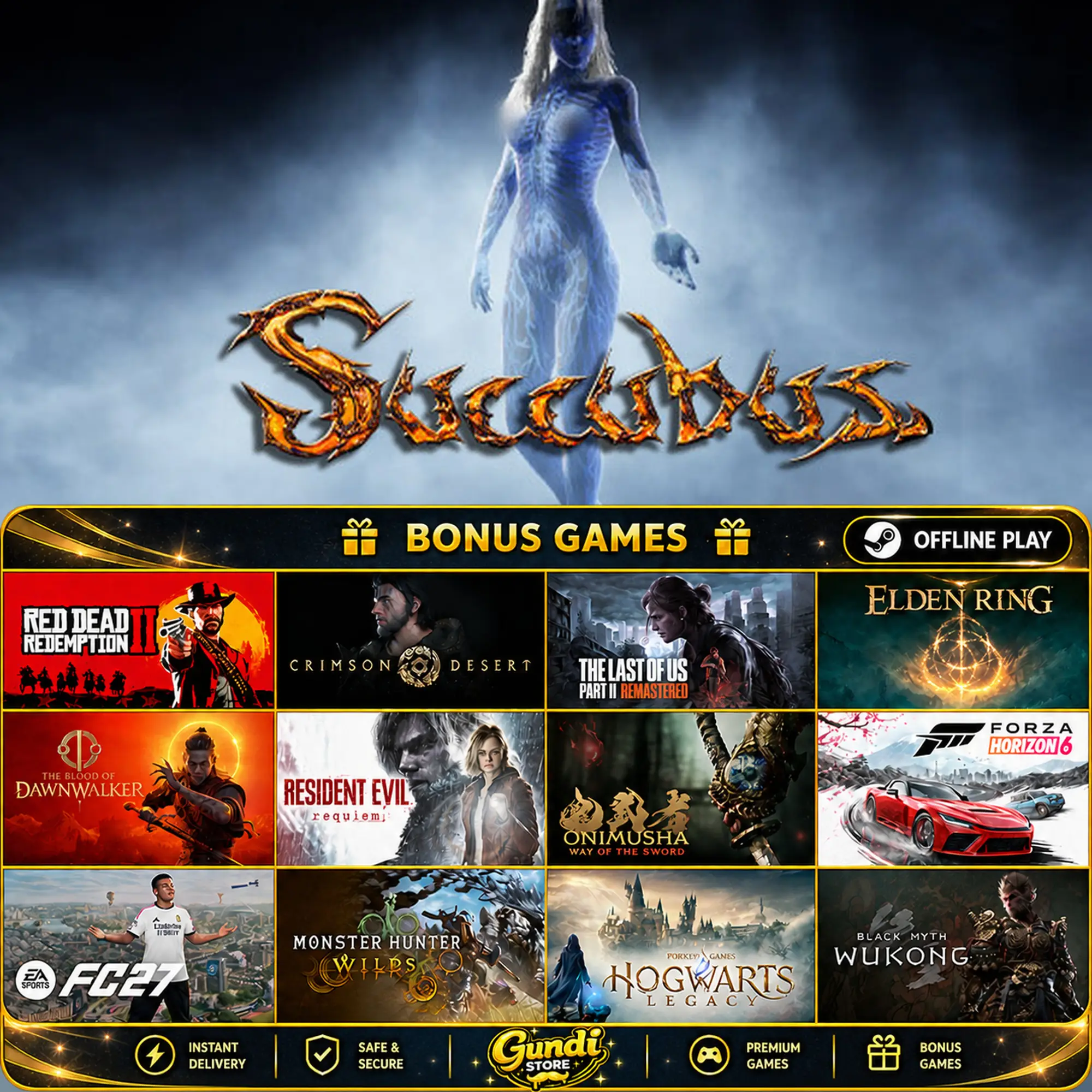 [AUTO CODE] - SUCCUBUS + BONUS GAME