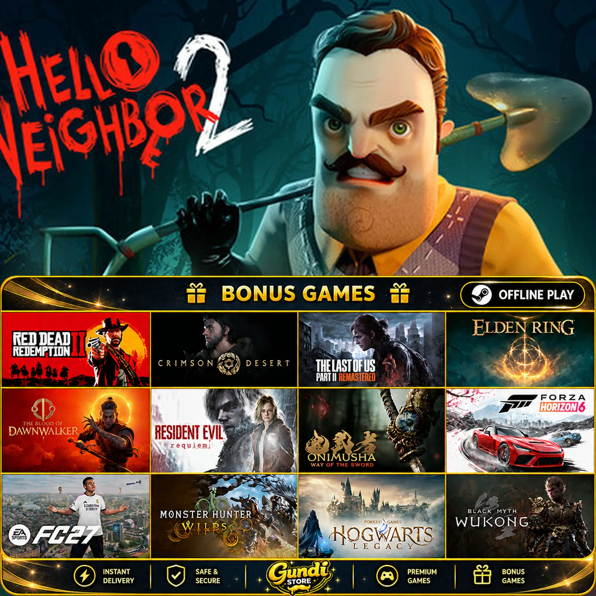 [AUTO CODE] - Hello Neighbor 2 + BONUS GAME