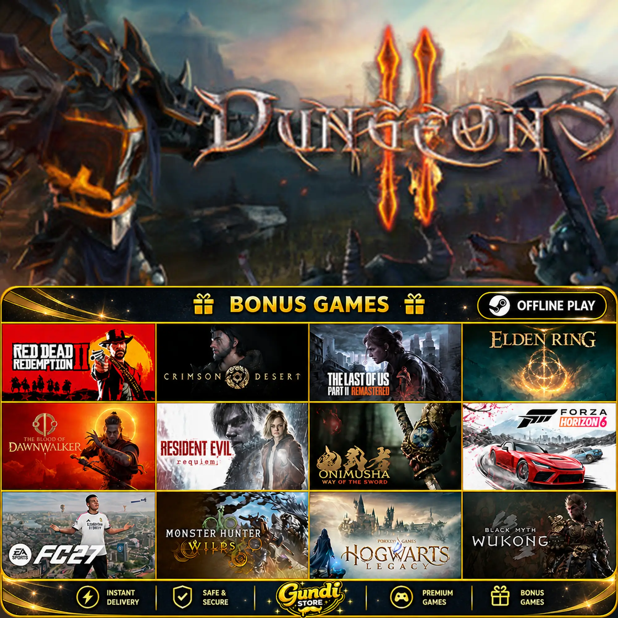 [AUTO CODE] - Dungeons 2 + BONUS GAME
