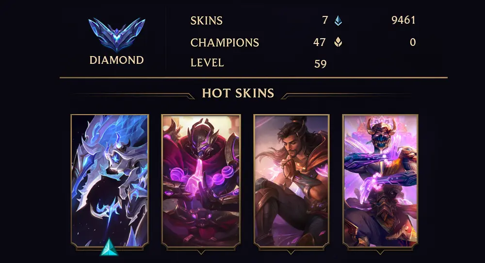 DIAMOND III - 59 LVL - 7 SKIN
