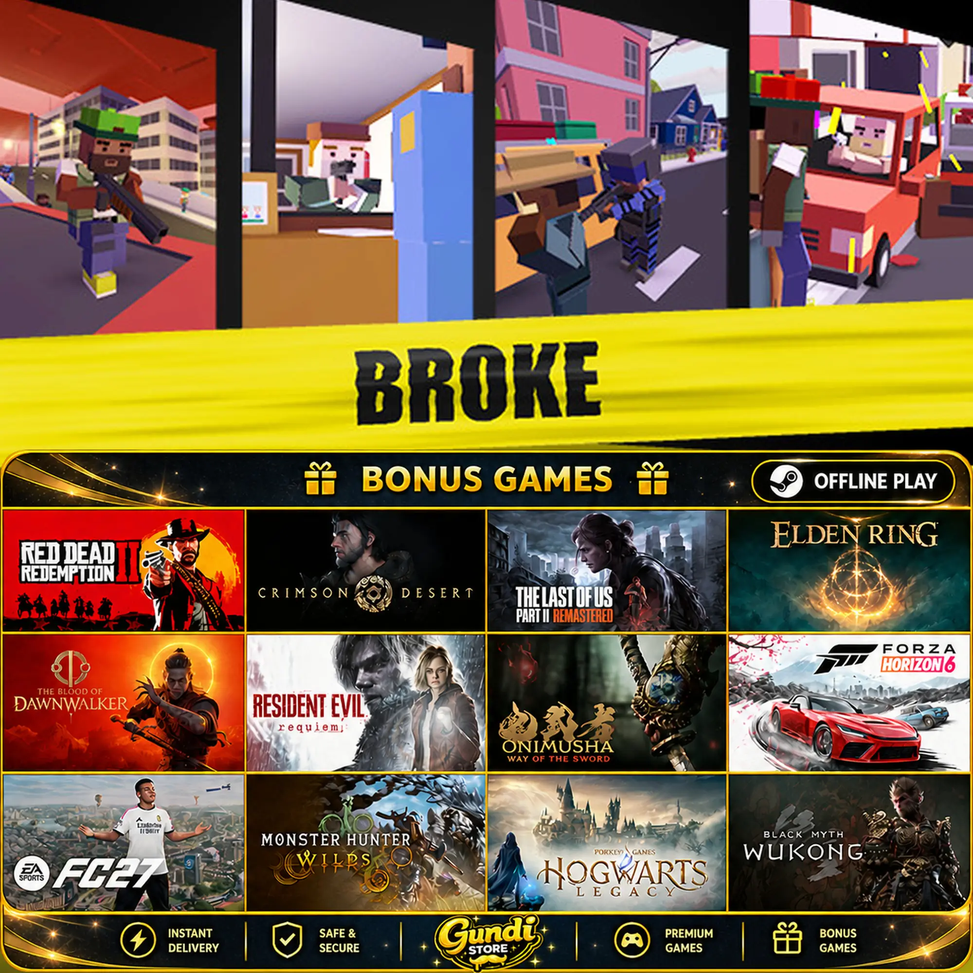 [AUTO CODE] - BROKE PROTOCOL + BONUS GAME