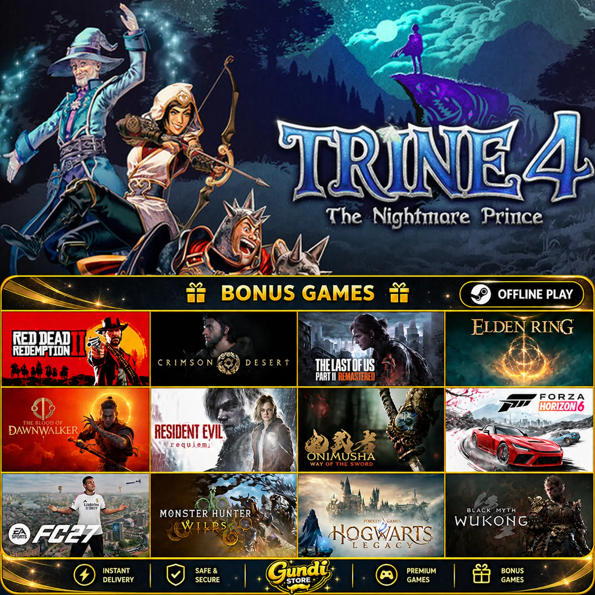 [AUTO CODE] - Trine 4_ The Nightmare Prince + BONUS GAME