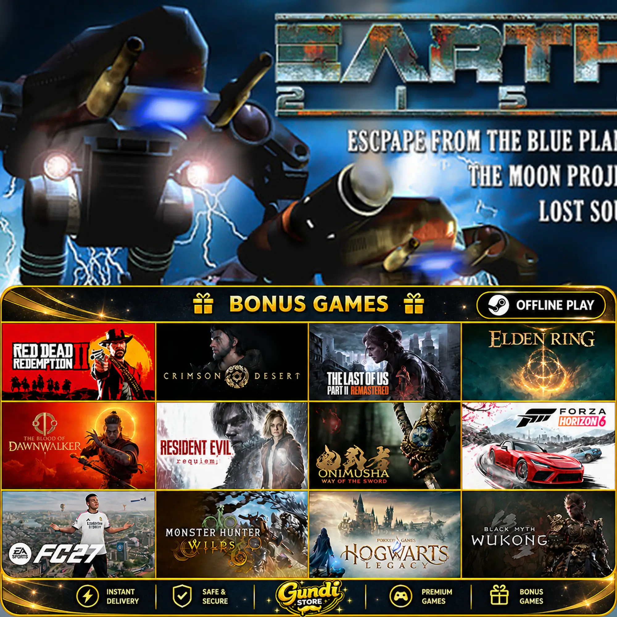 [AUTO CODE] - Earth 2150 Trilogy + BONUS GAME