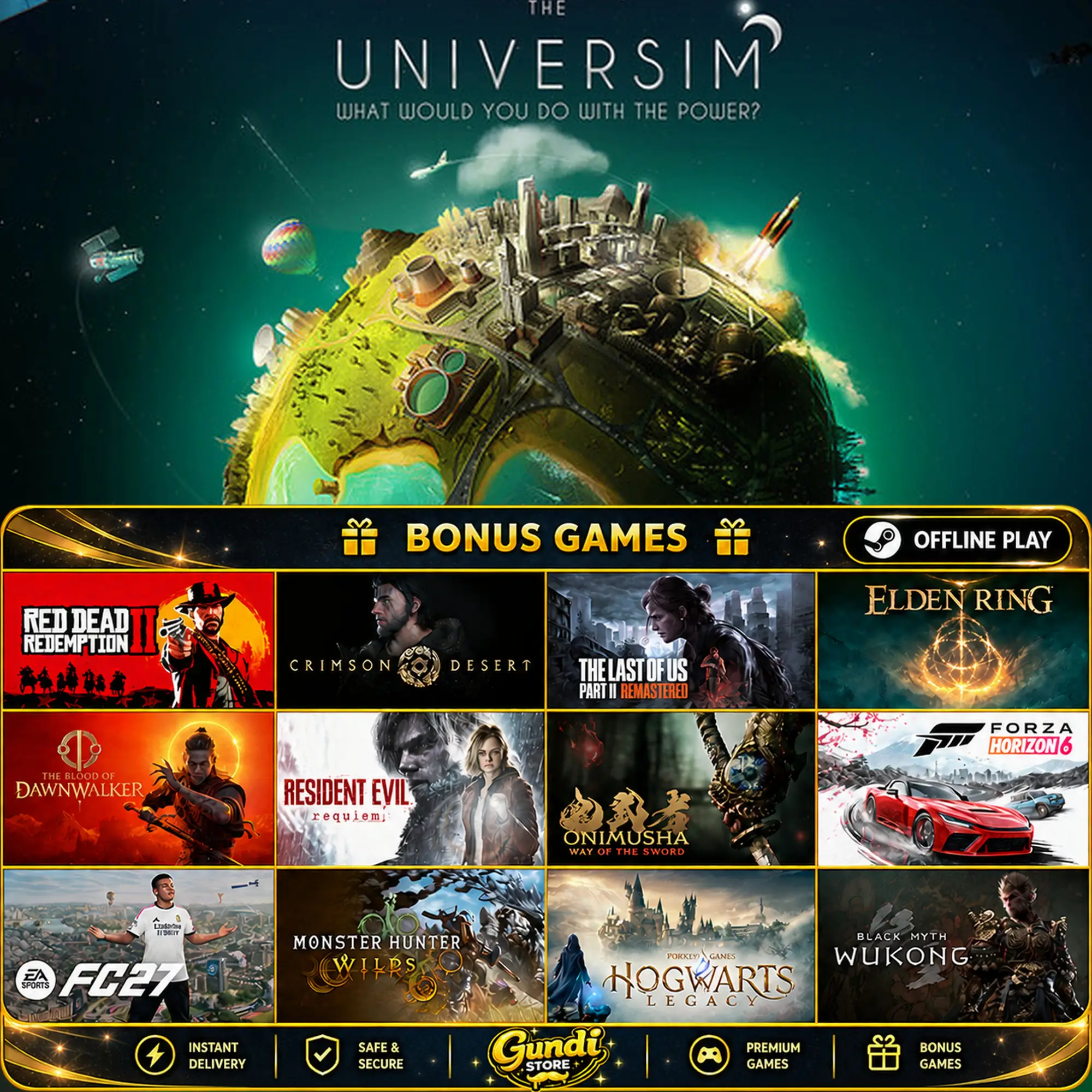 [AUTO CODE] - The Universim + BONUS GAME