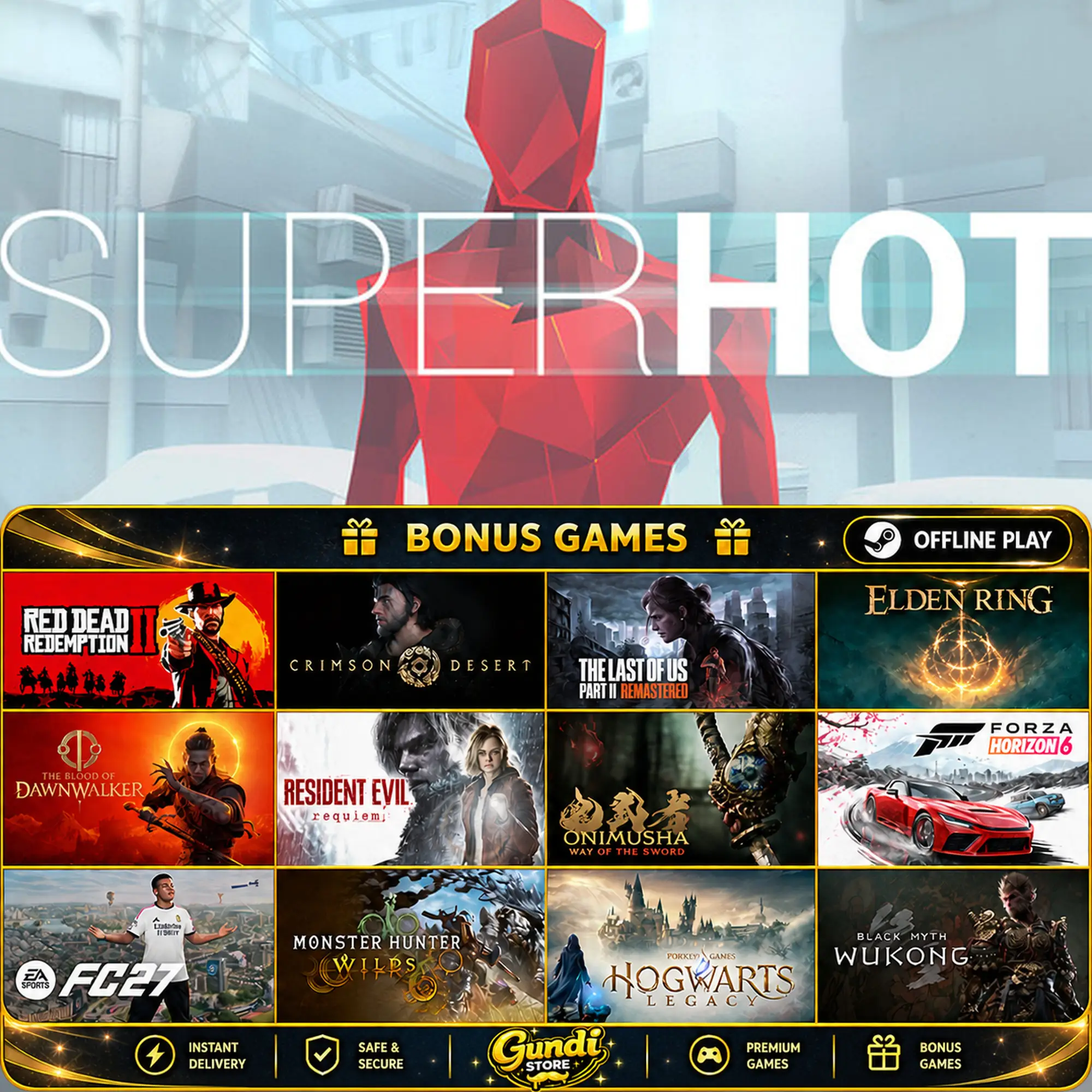[AUTO CODE] - SUPERHOT + BONUS GAME