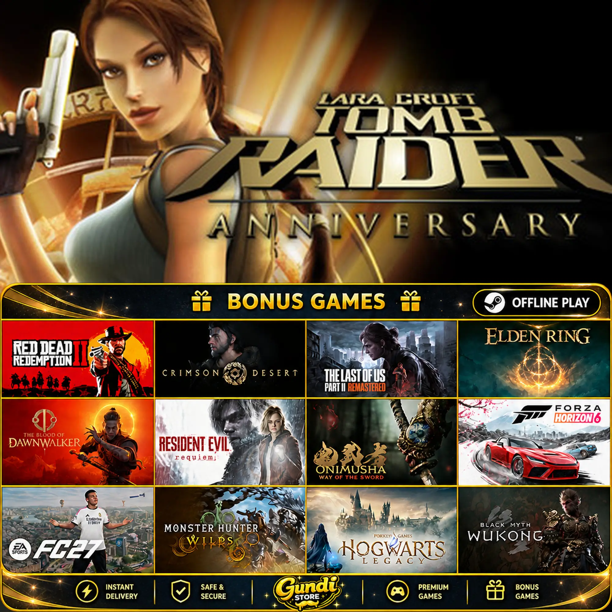 [AUTO CODE] - Tomb Raider_ Anniversary + BONUS GAME
