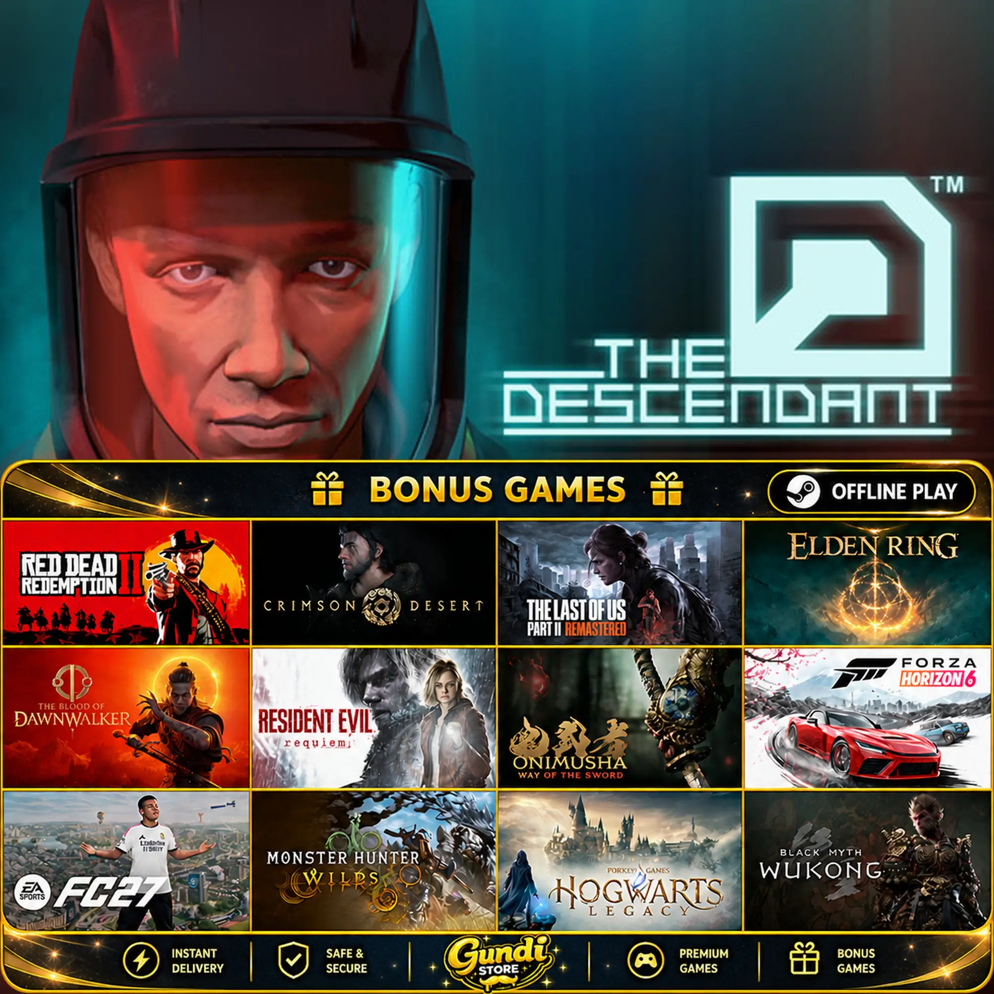 [AUTO CODE] - The Descendant + BONUS GAME