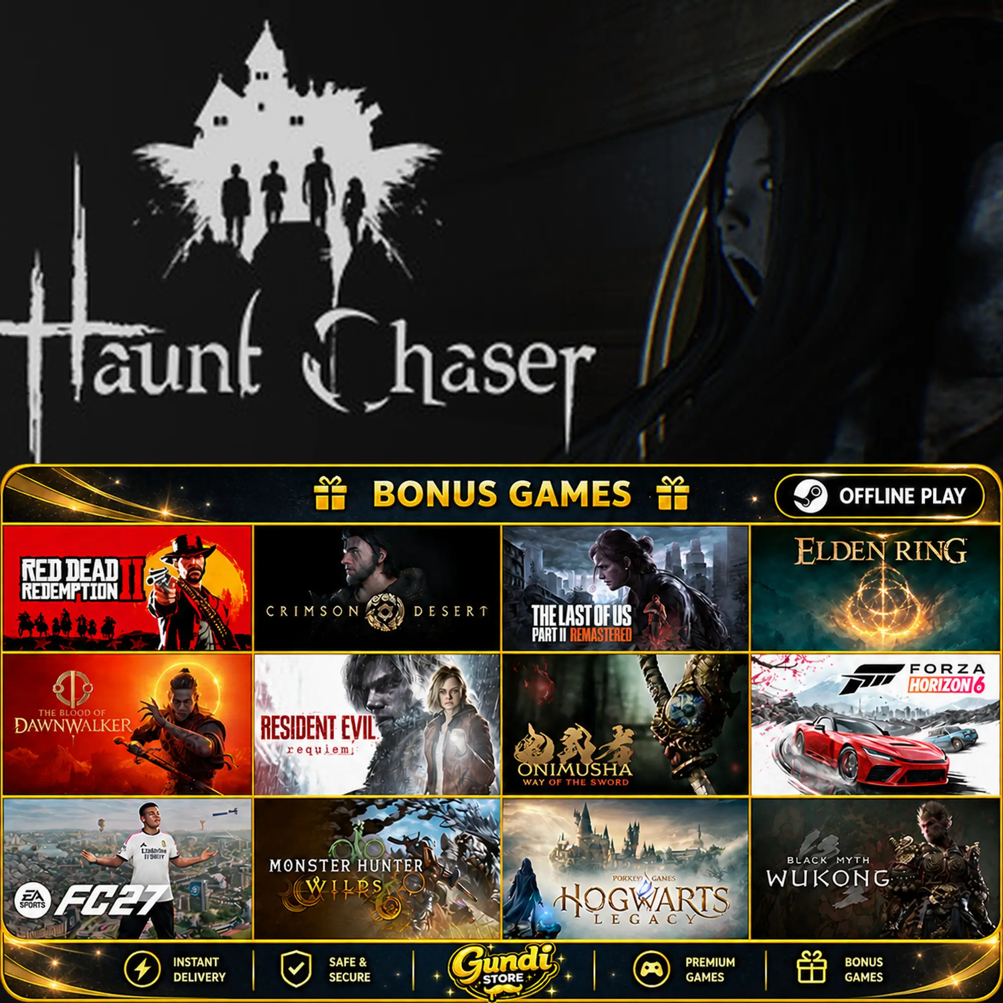 [AUTO CODE] - Haunt Chaser + BONUS GAME
