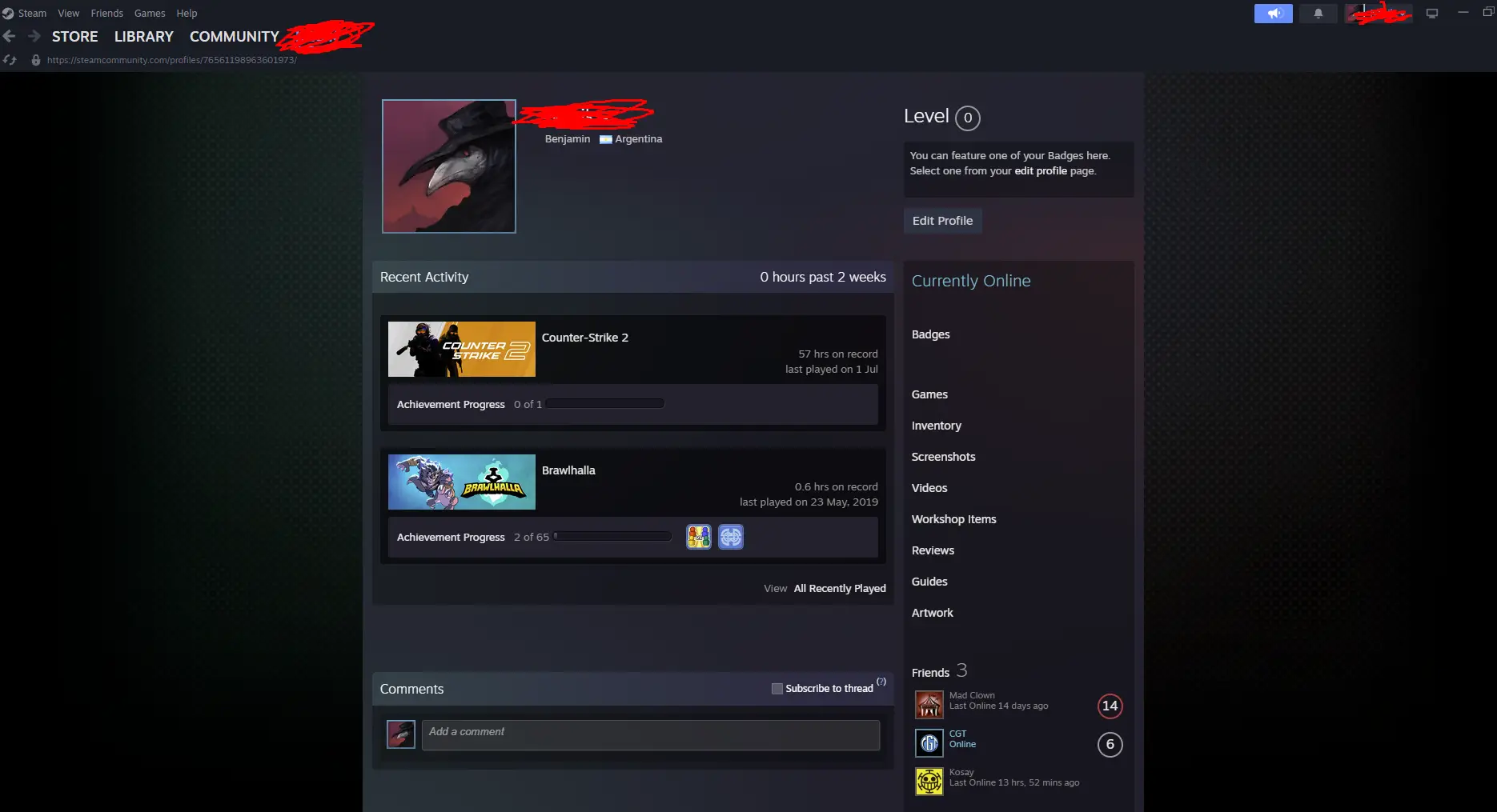 CS2 Non-Prime Account – 5 Year Veteran Coin – $40 Inventory – Full Access