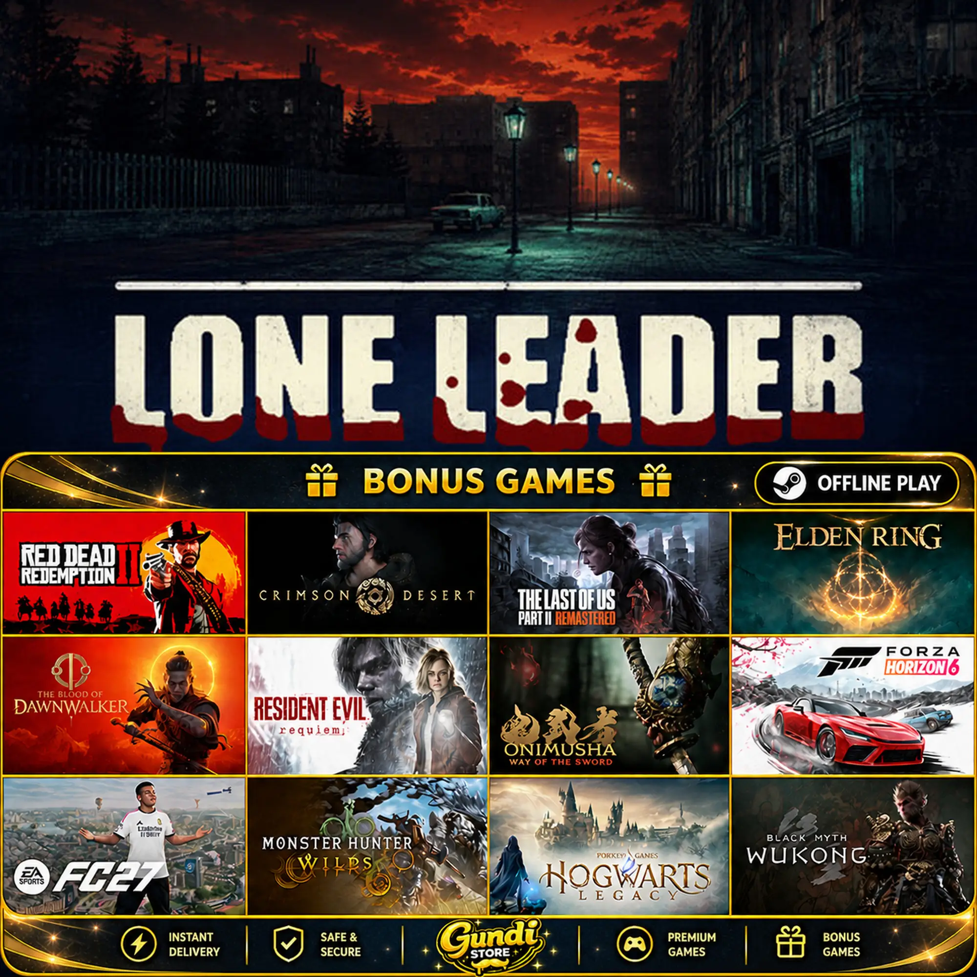 [AUTO CODE] - Lone Leader + BONUS GAME