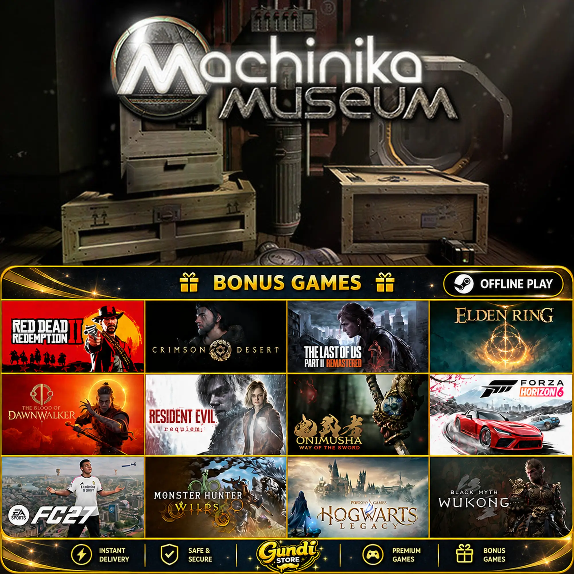 [AUTO CODE] - Machinika Museum + BONUS GAME