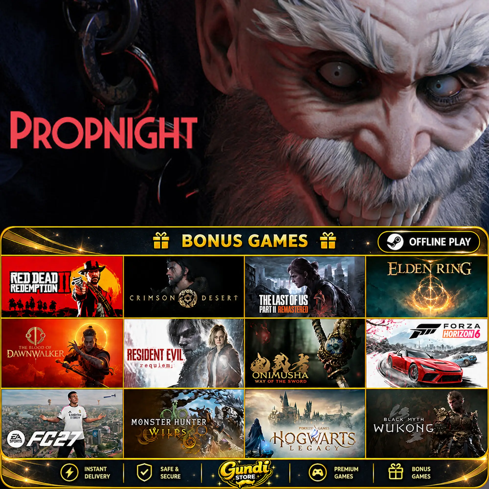 [AUTO CODE] - Propnight + BONUS GAME