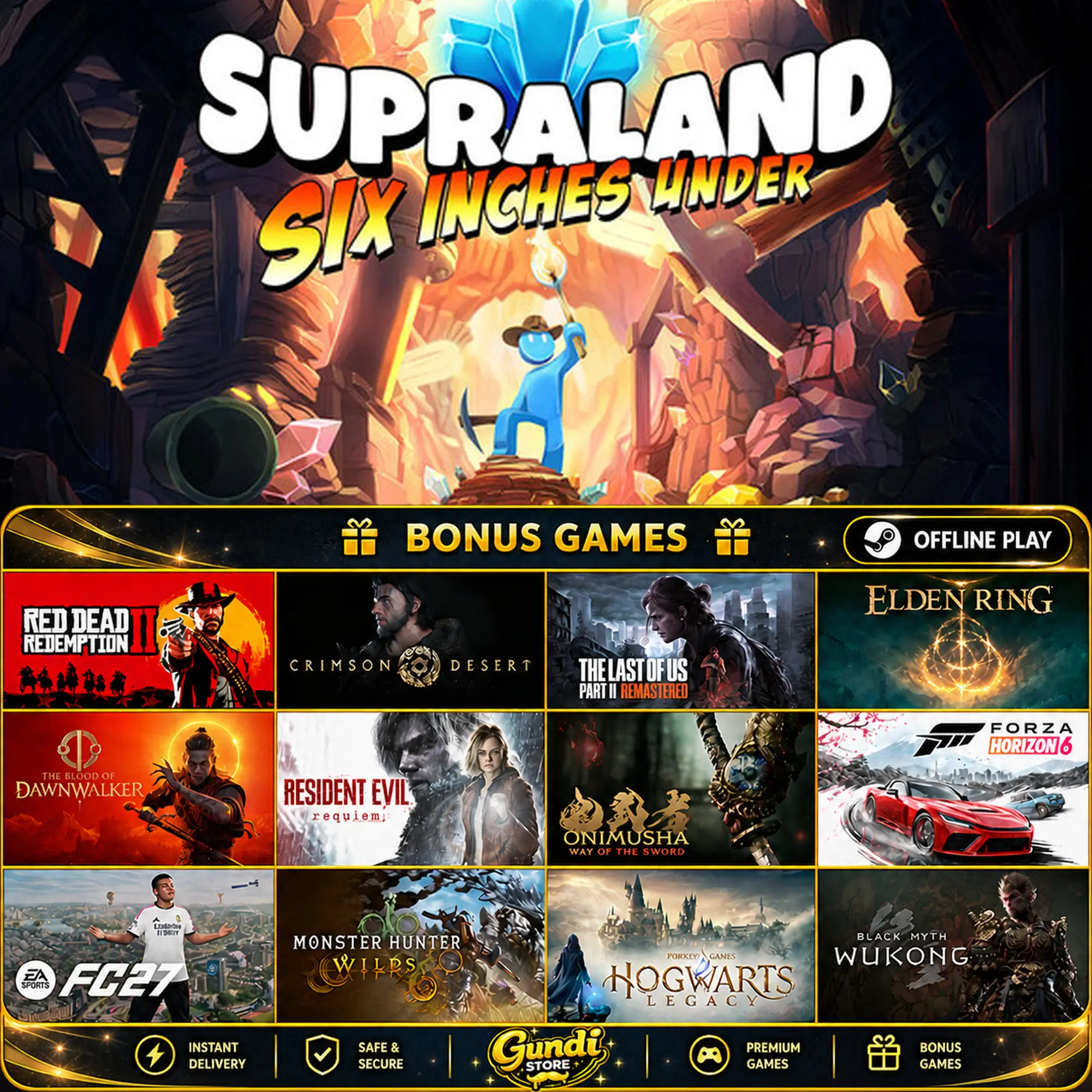 [AUTO CODE] - Supraland Six Inches Under + BONUS GAME
